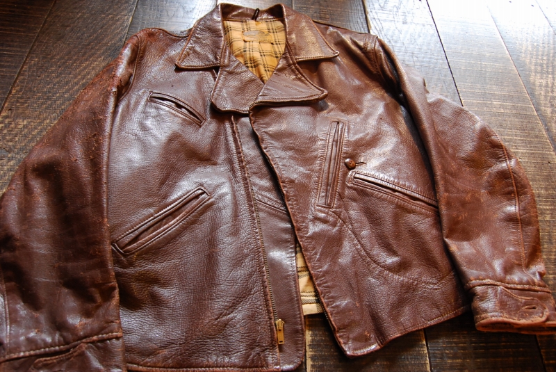 1940s SEATTLE WOOLEN CO. SPORT TOGS Leather Sports Jacket 1.jpg