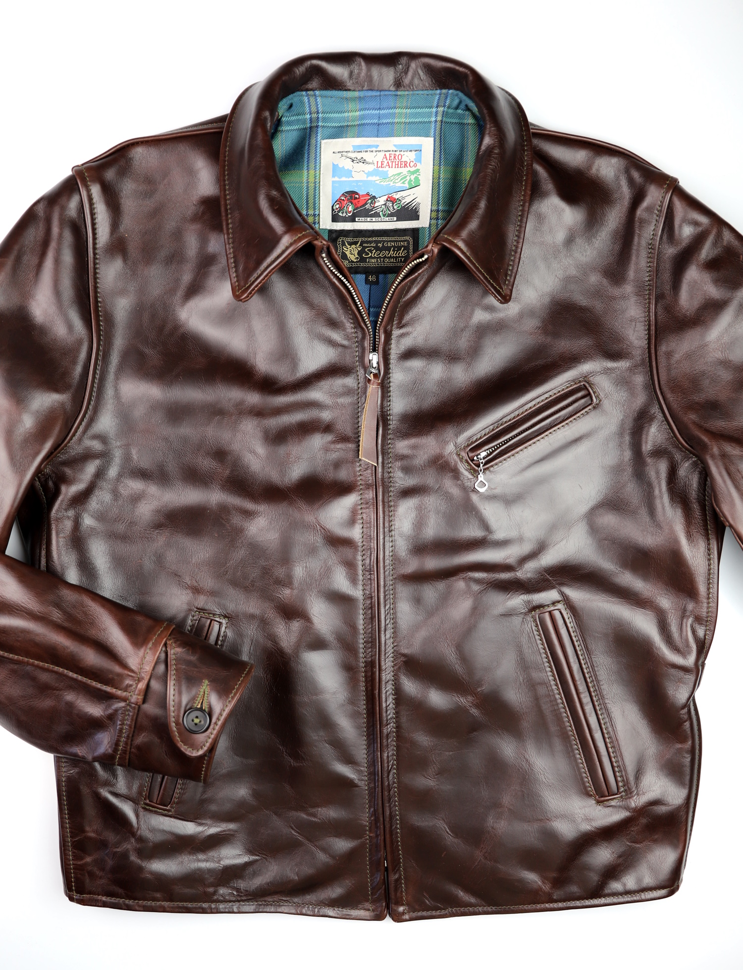 Aero 1930s Half Belt Brown CXL Steerhide E9B front.jpg