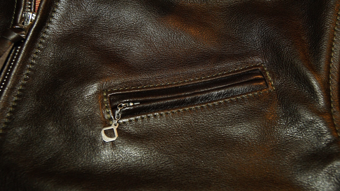 Aero 1930s Half Belt Dark Seal Vicenza Horsehide chest pocket.jpg