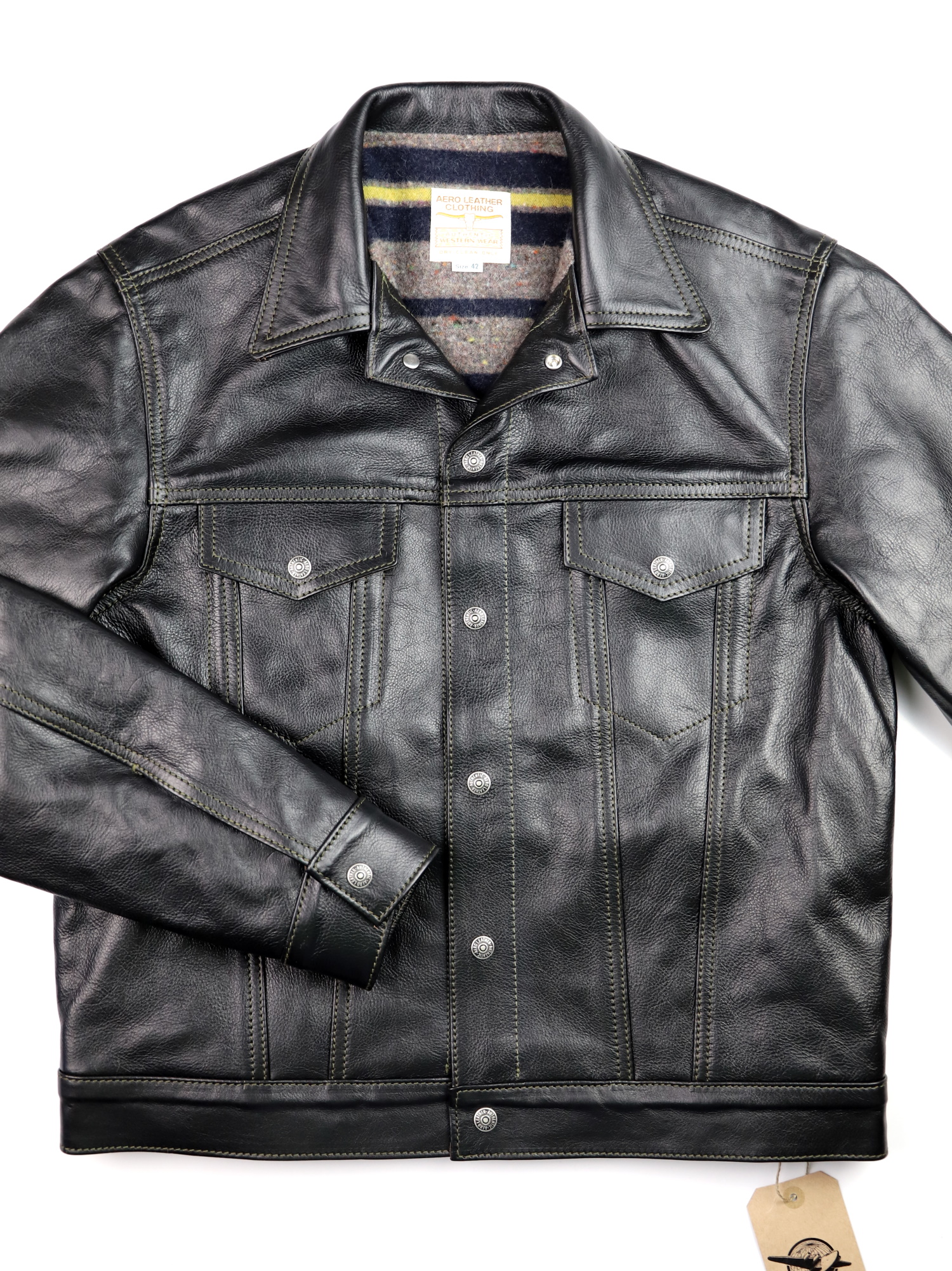 Aero 557XX Blackened Brown Vicenza Horsehide BQ5 front.jpg