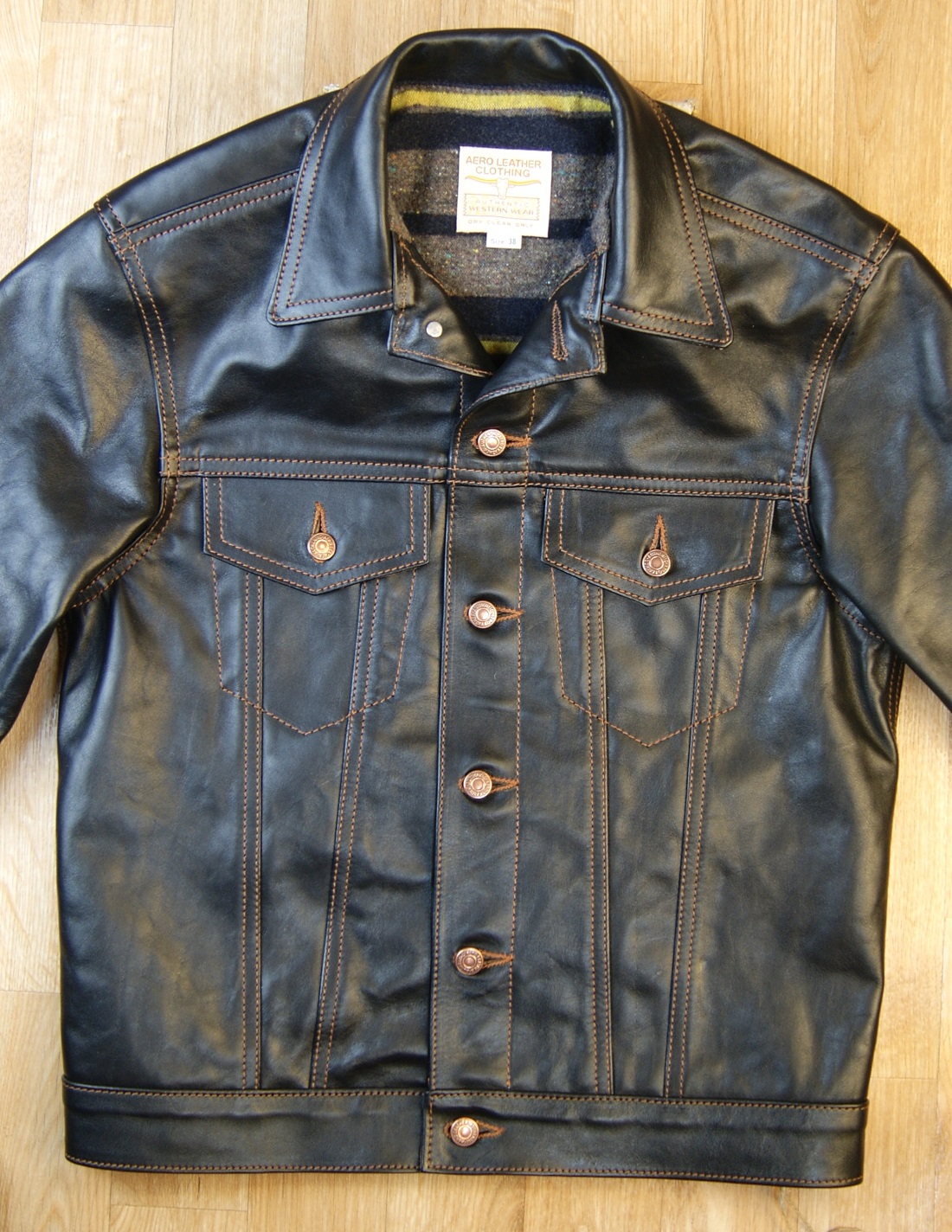 Aero 557XX Blackened Brown Vicenza Horsehide HW57 front.jpg