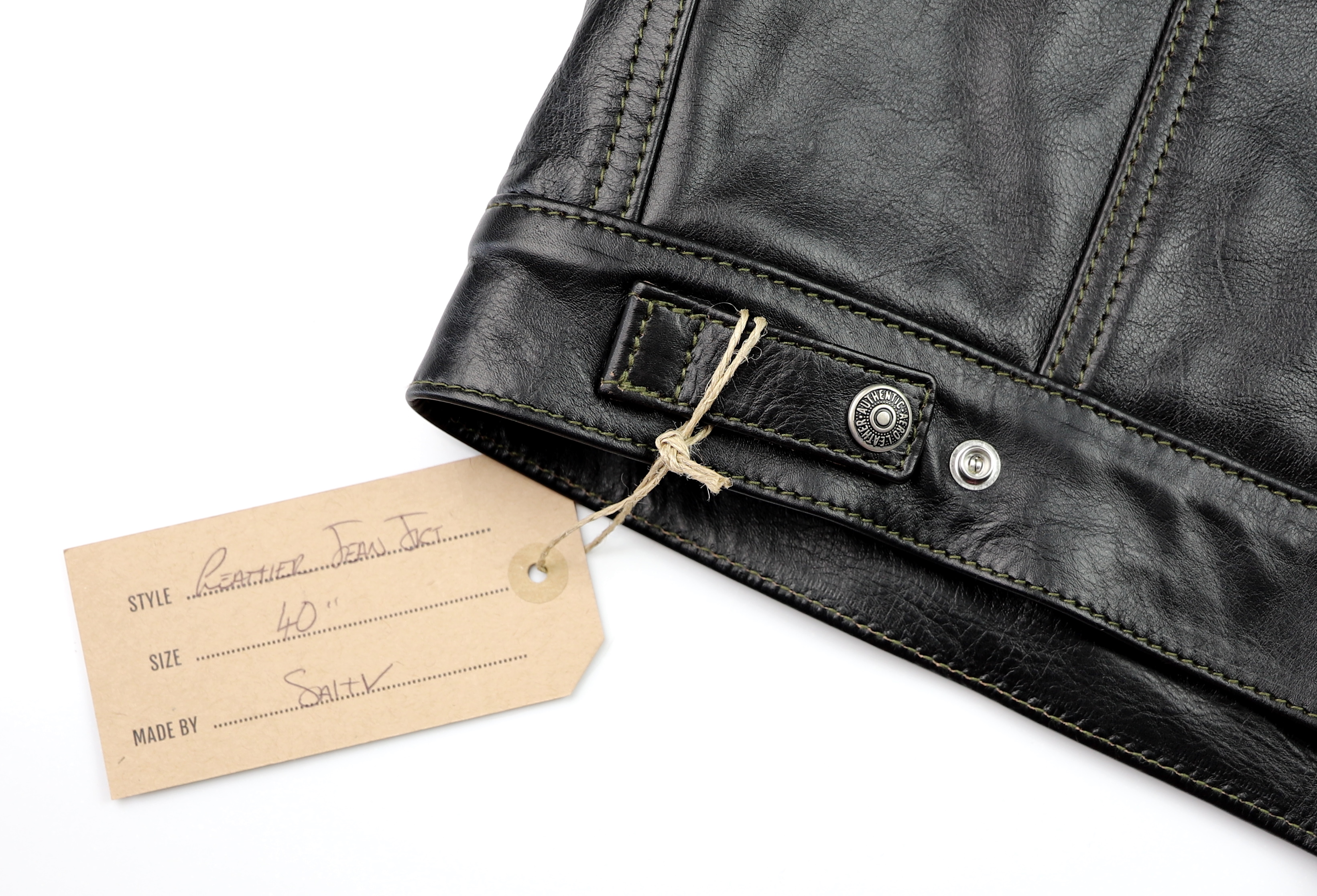 Aero 557XX Blackened Brown Vicenza Horsehide SMU name tag.jpg