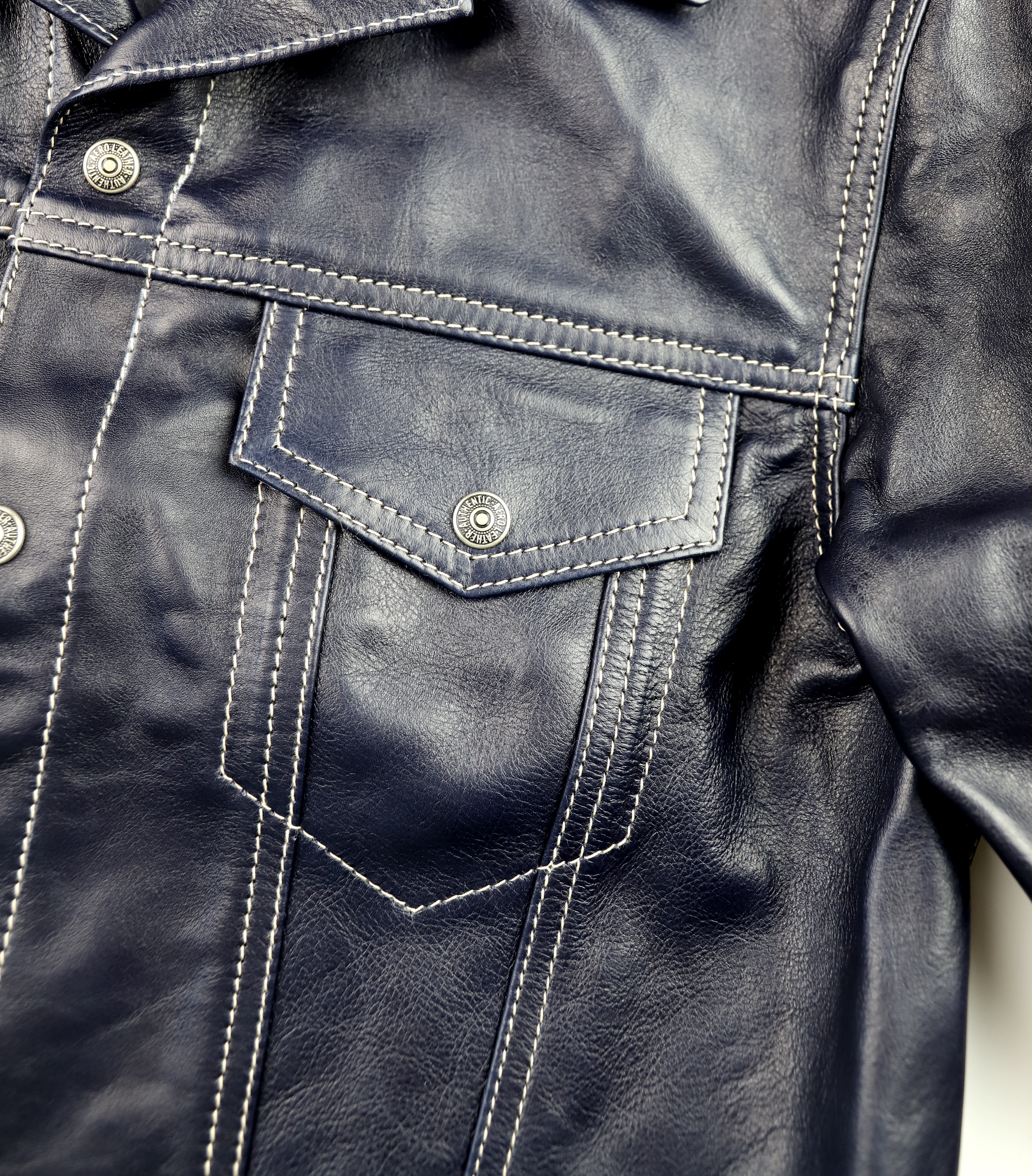 Aero 557XX Blue Vicenza Horsehide NUE chest pocket.jpg