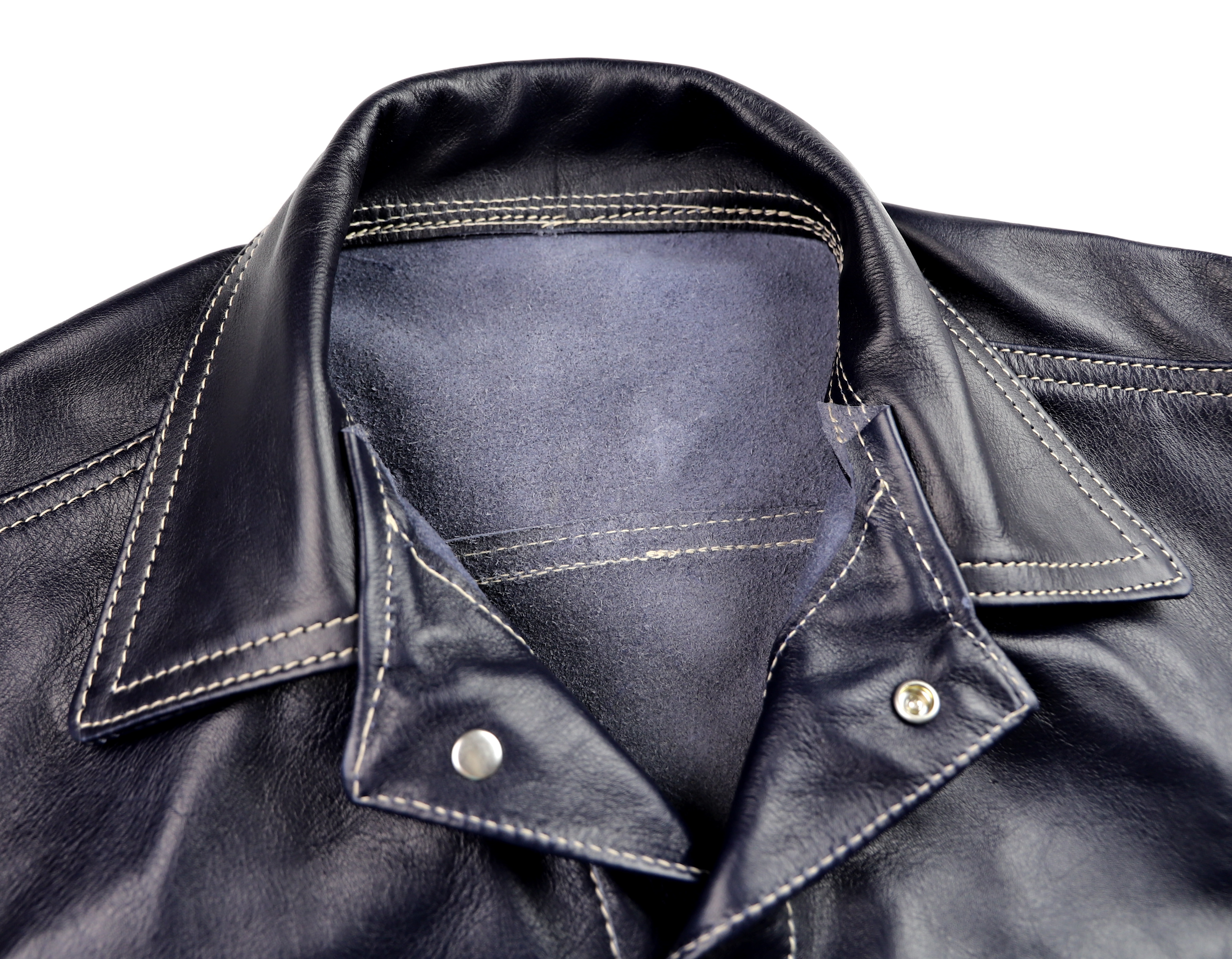 Aero 557XX Blue Vicenza Horsehide NUE collar.jpg