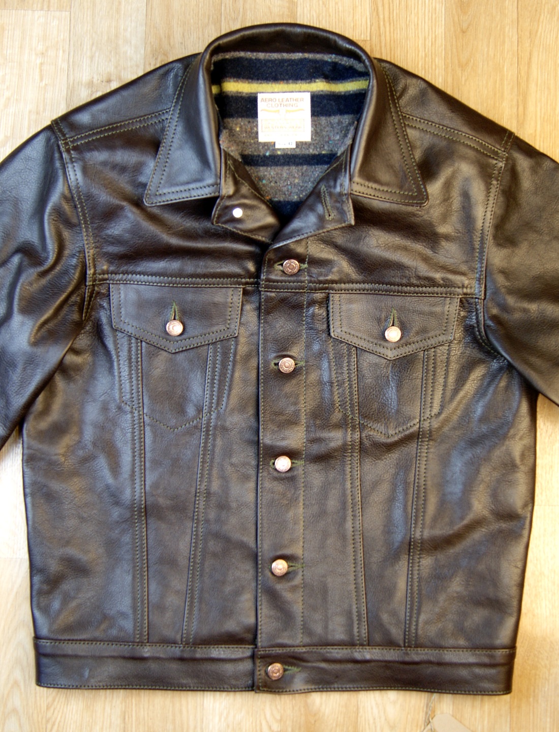 Aero 557XX Dark Seal Vicenza Horsehide CP76 front.jpg