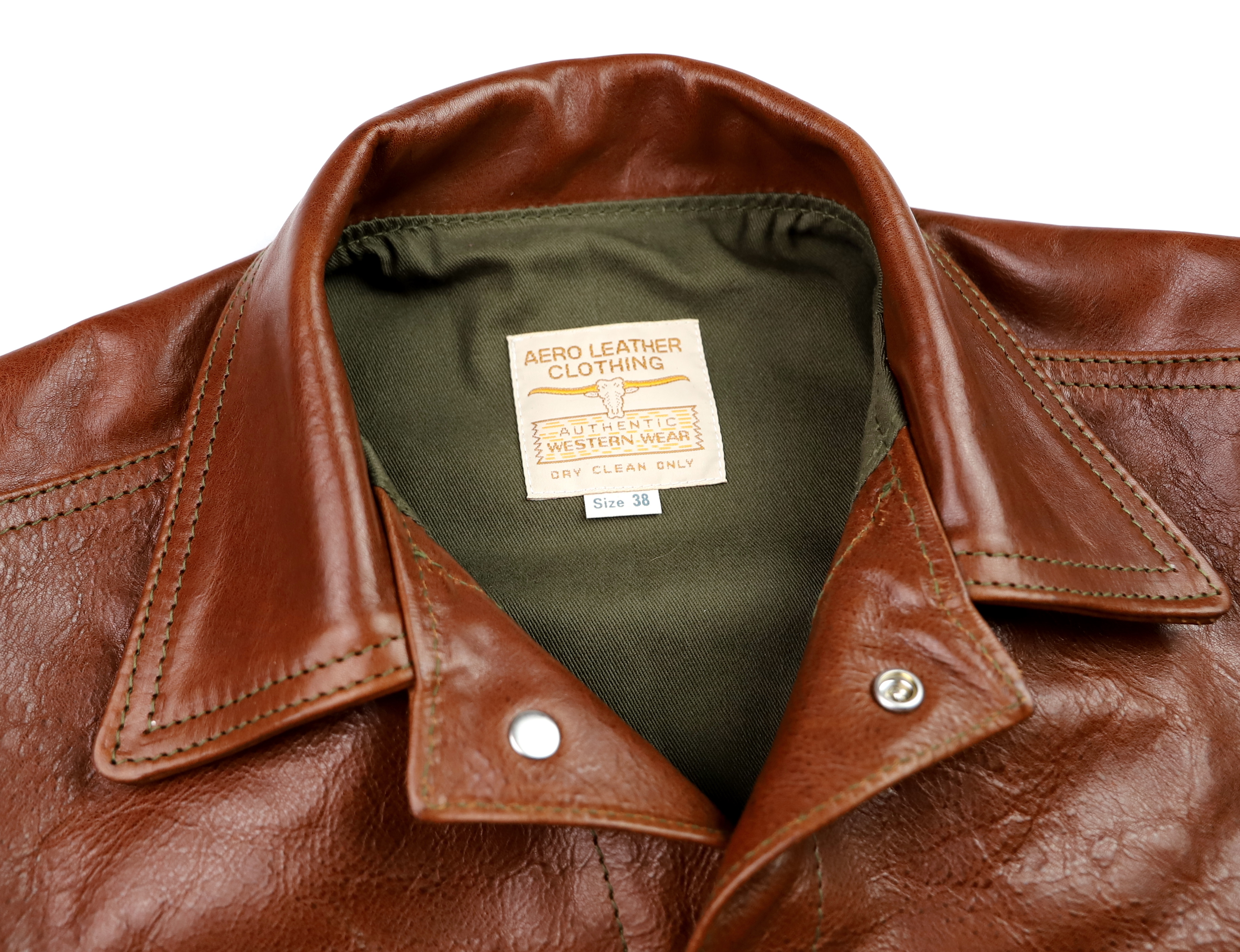 Aero 557XX Russet Badalassi Cowhide tag.jpg