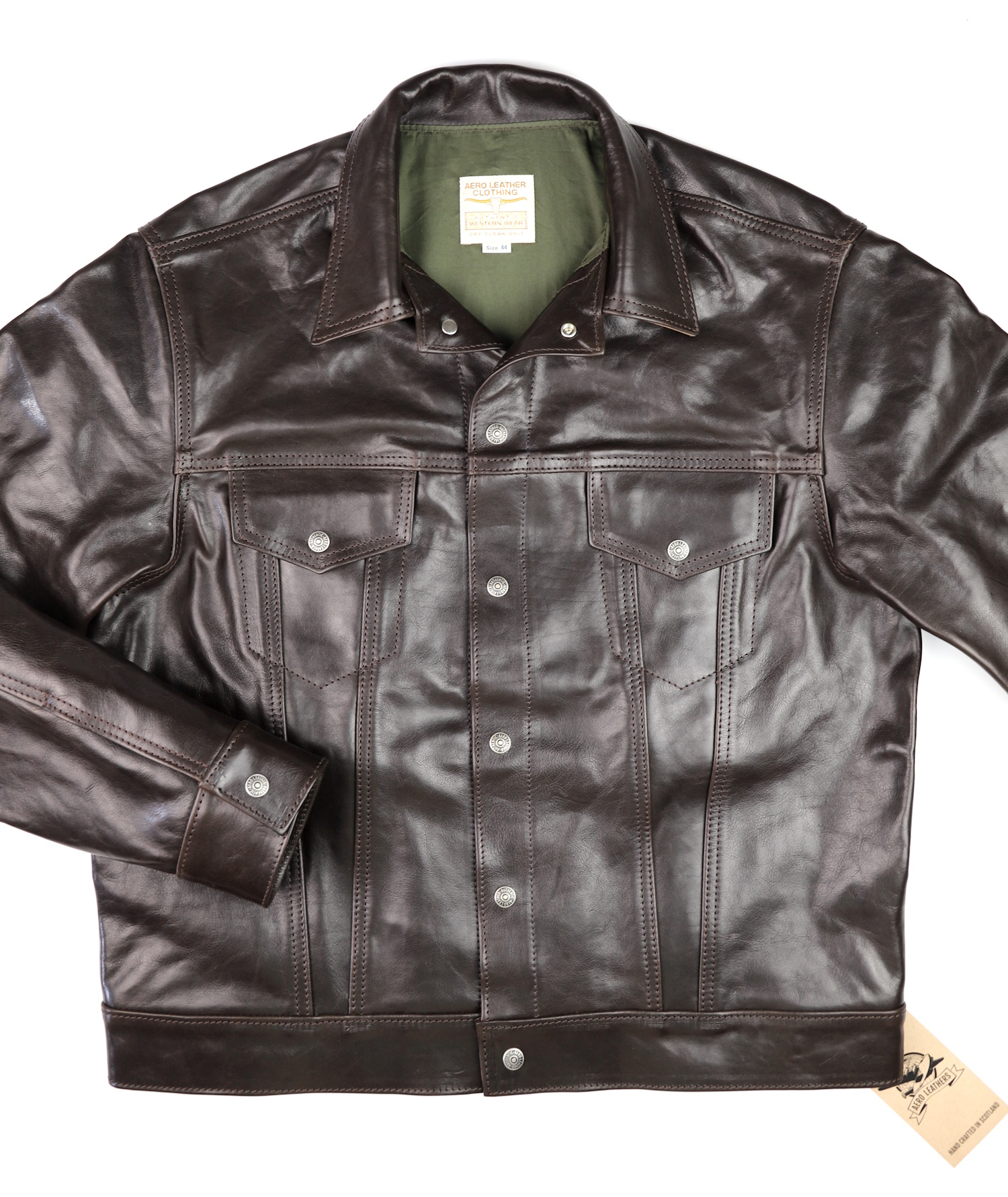 Aero 557XX Type 3 Jean Jacket Chestnut Badalassi 4FQ front.jpg