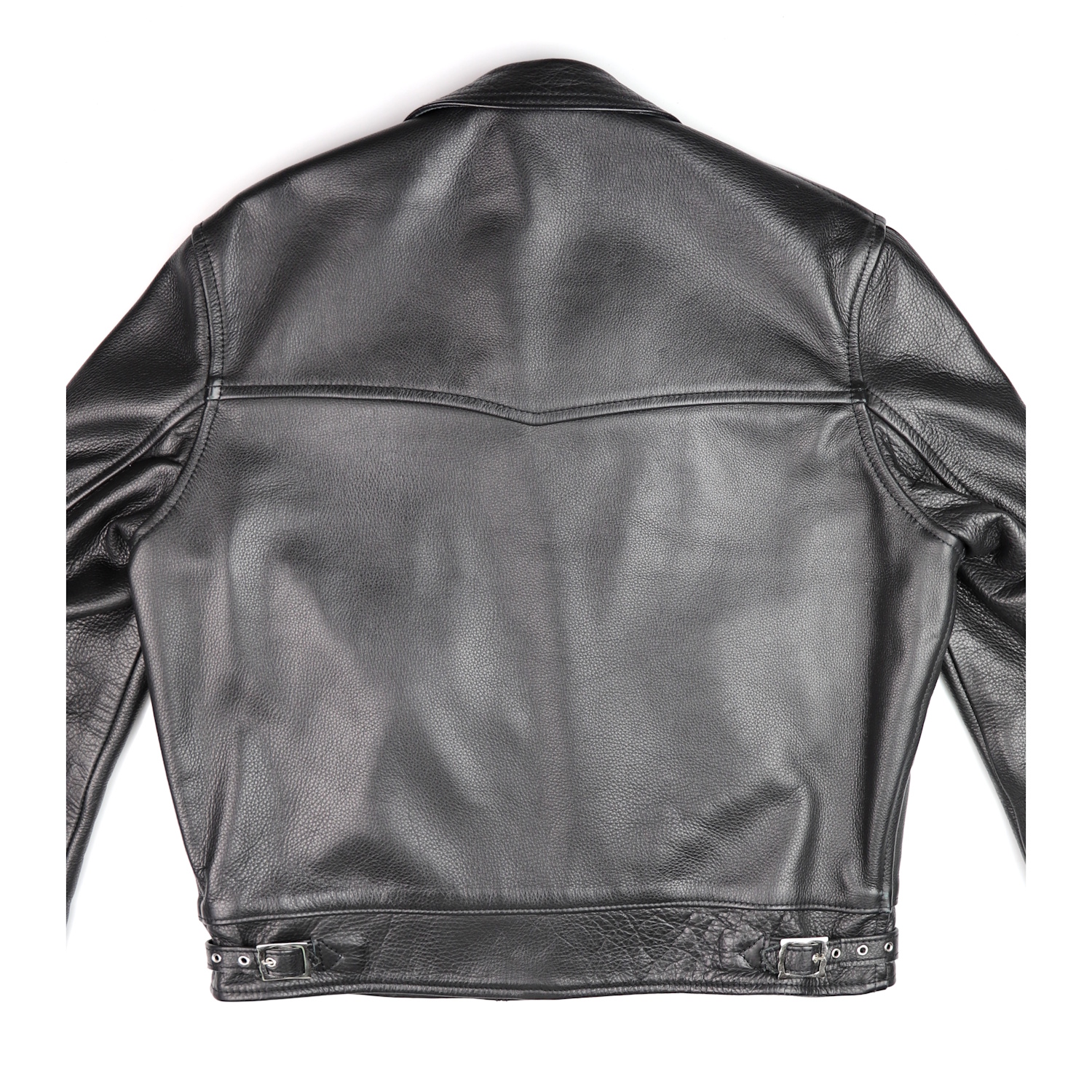 Aero 59'er Highwayman Soft Black Steerhide Gently Worn back IG square.jpg