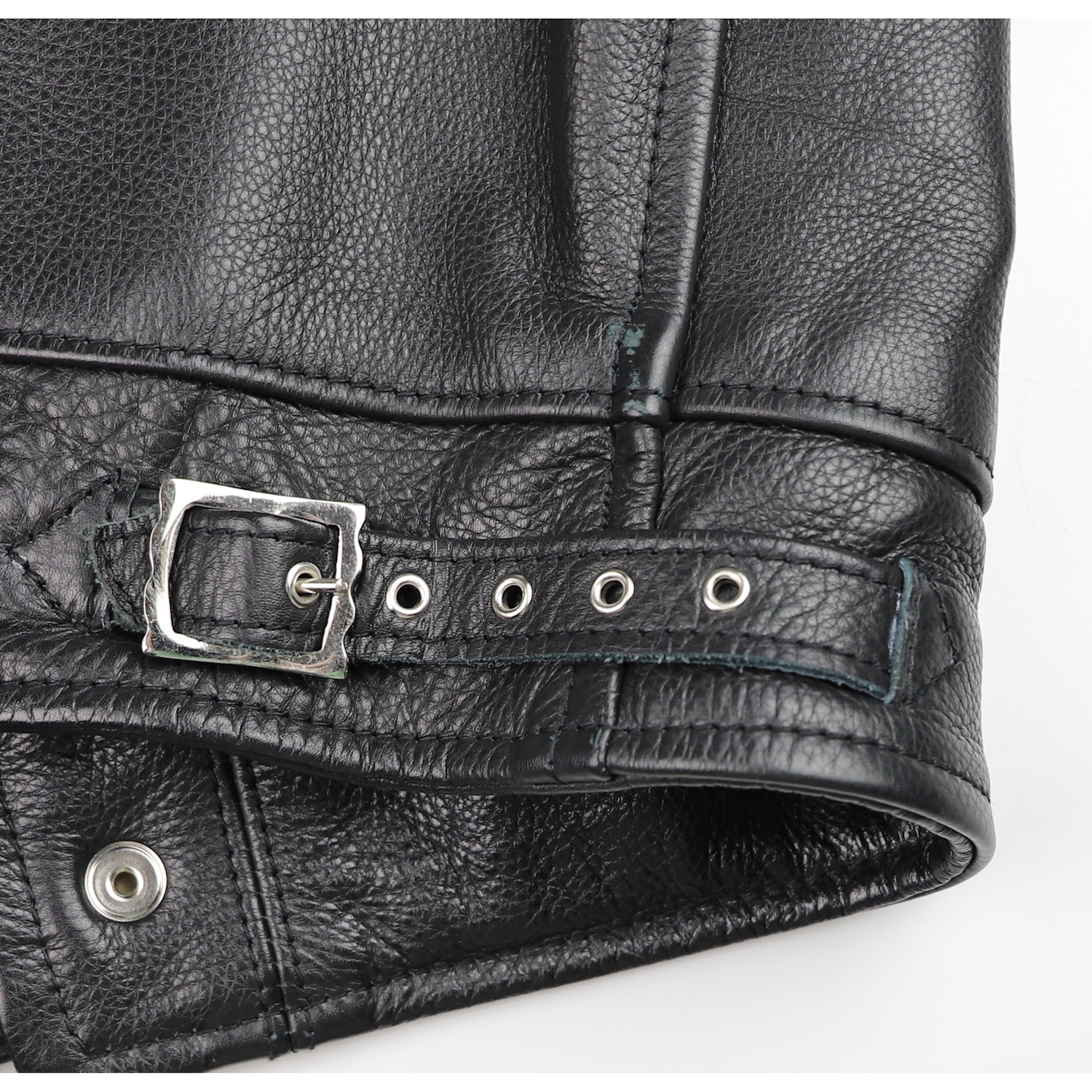 Aero 59'er Highwayman Soft Black Steerhide Gently Worn buckle strap IG square.jpg