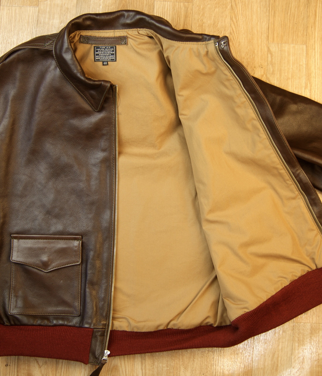 Aero A-1 18775 Seal Vicenza Horsehide DBH3 lining.jpg