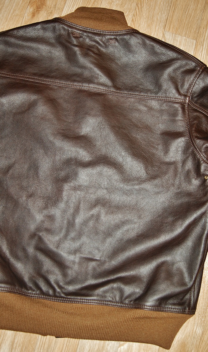 Aero A-1 Battered Brown Steerhide back.jpg