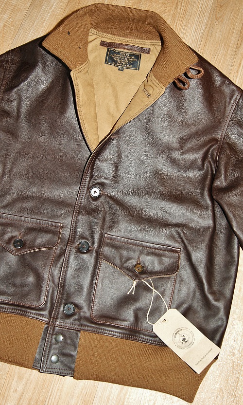 Aero A-1 Battered Brown Steerhide front.jpg