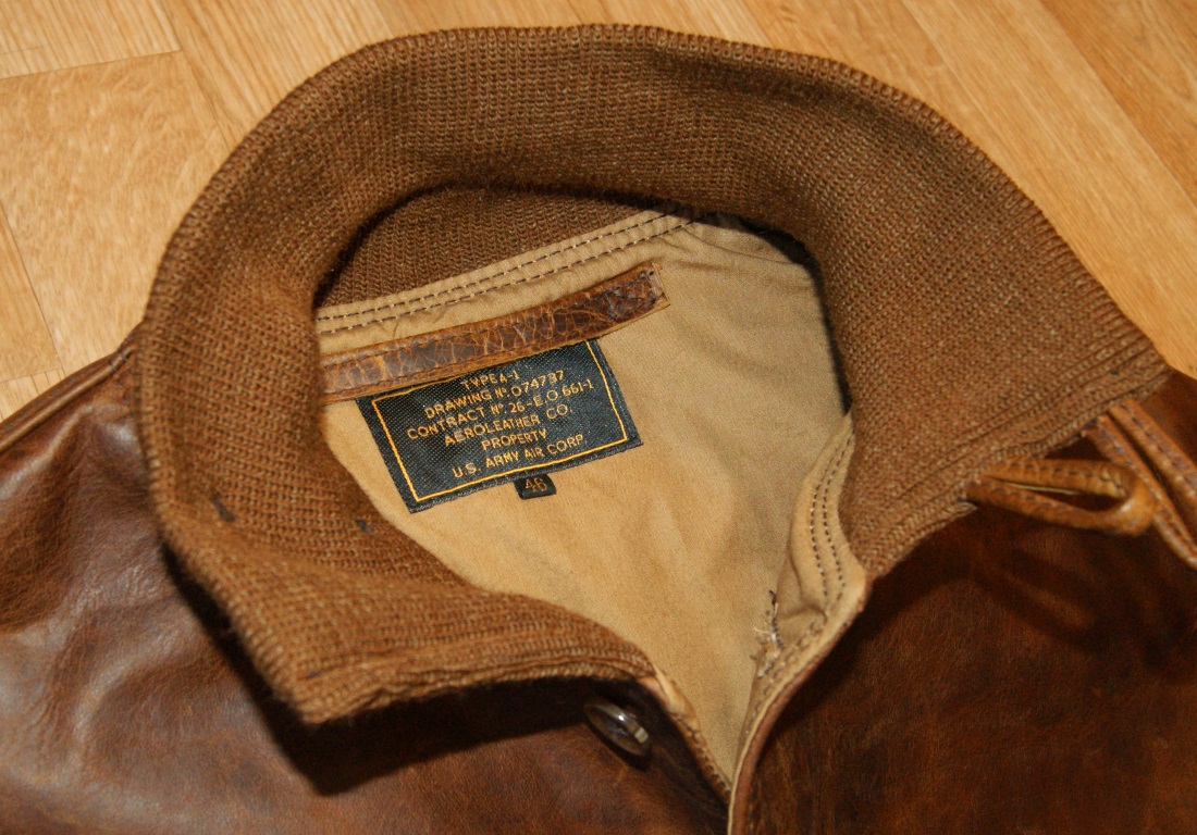 Aero A-1 Battered Tan FQHH 46 collar.jpg