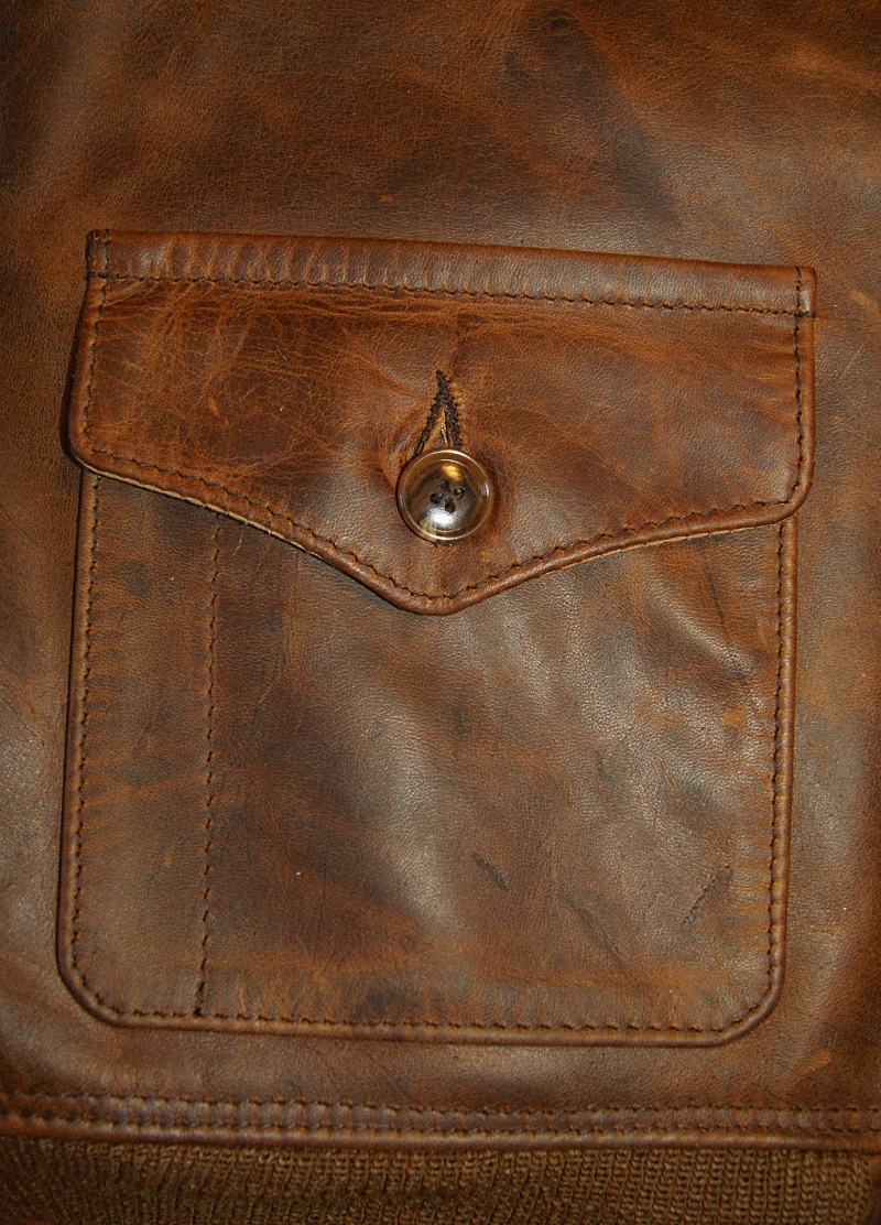 Aero A-1 Battered Tan FQHH 46 patch pocket.jpg