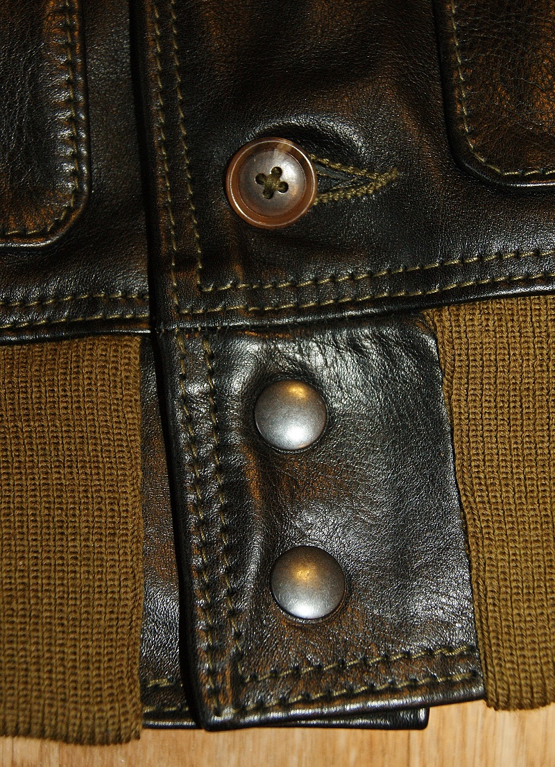 Aero A-1 Black Vicenza Horsehide bottom snaps.jpg