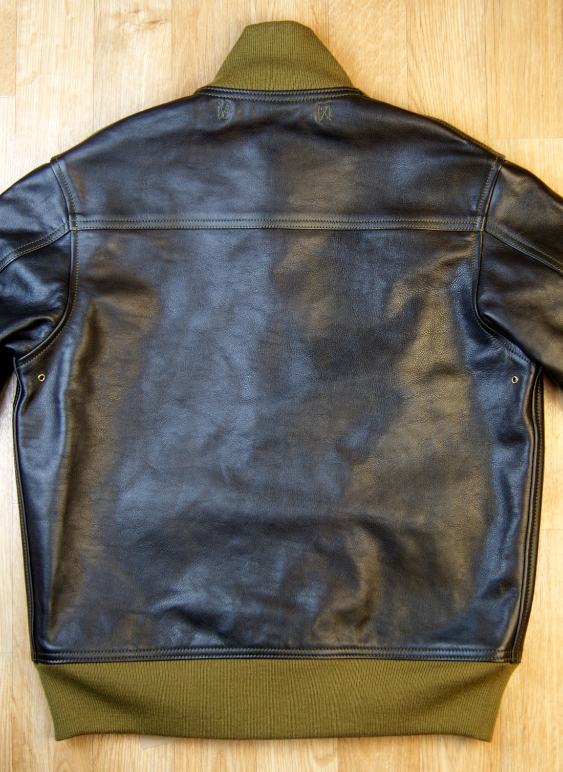 Aero A-1 Blackened Brown Vicenza Horsehide 4DF back.jpg