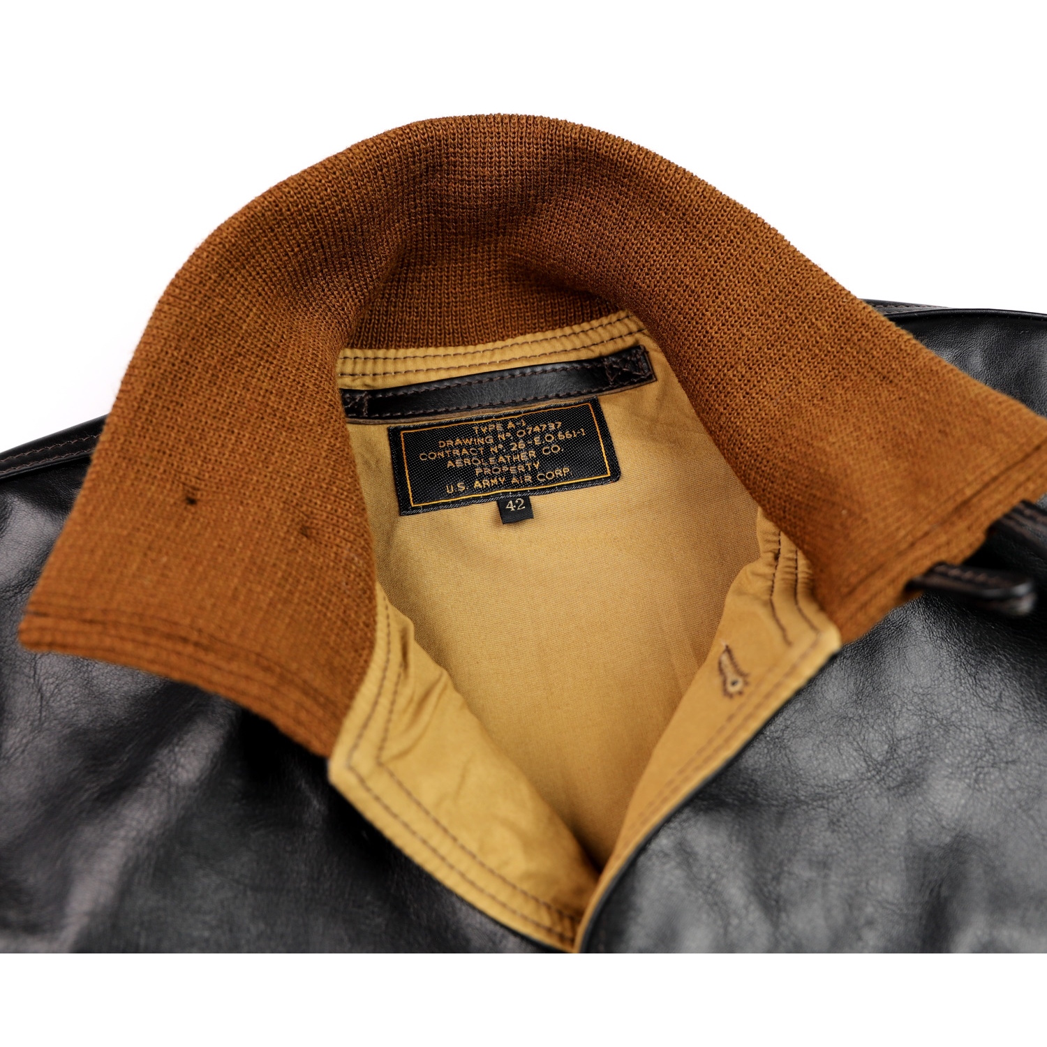 Aero A-1 Blackened Brown Vicenza Horsehide EDB6 IG square.jpg