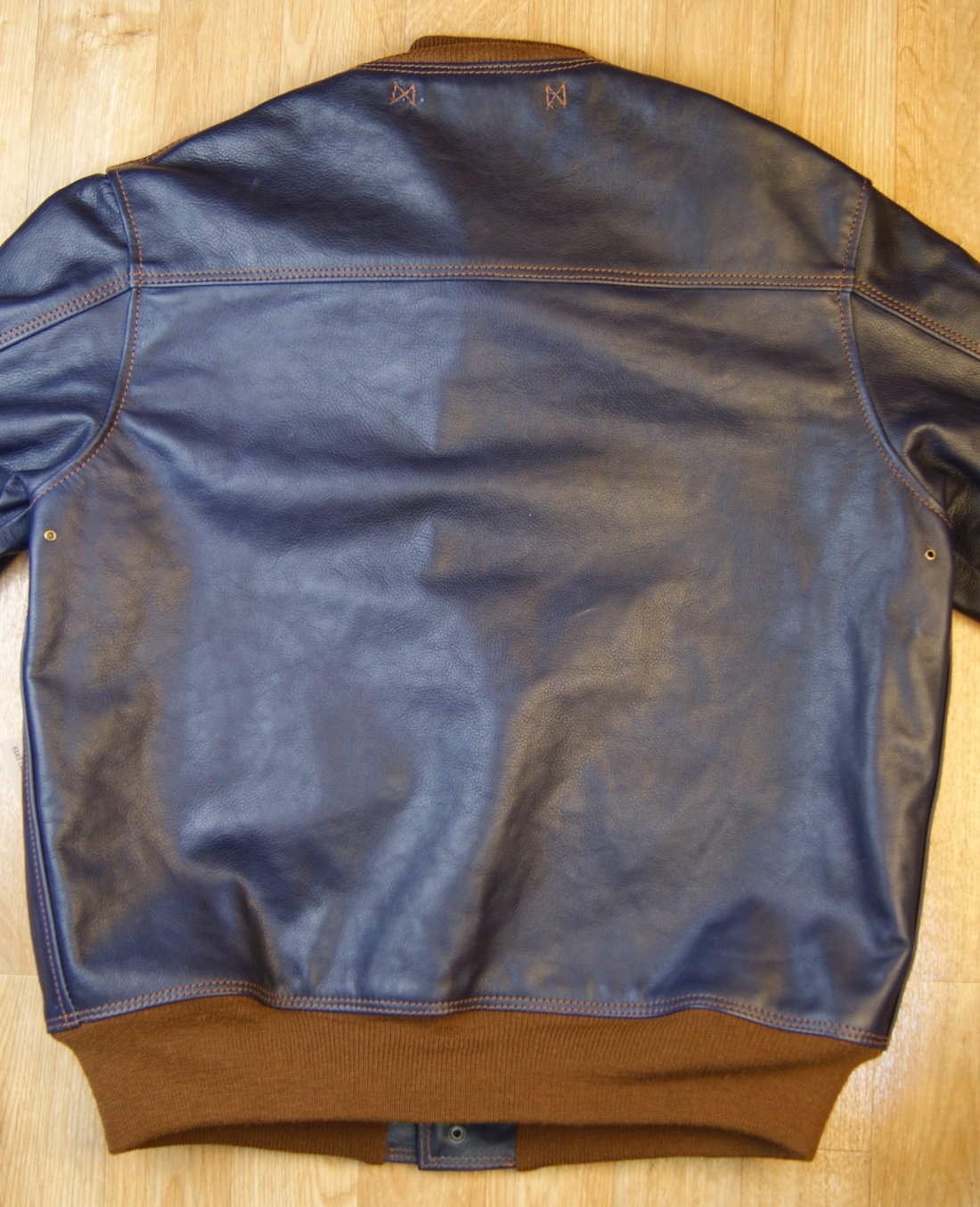 Aero A-1 Blue Vicenza Horsehide GVQ8 back.jpg