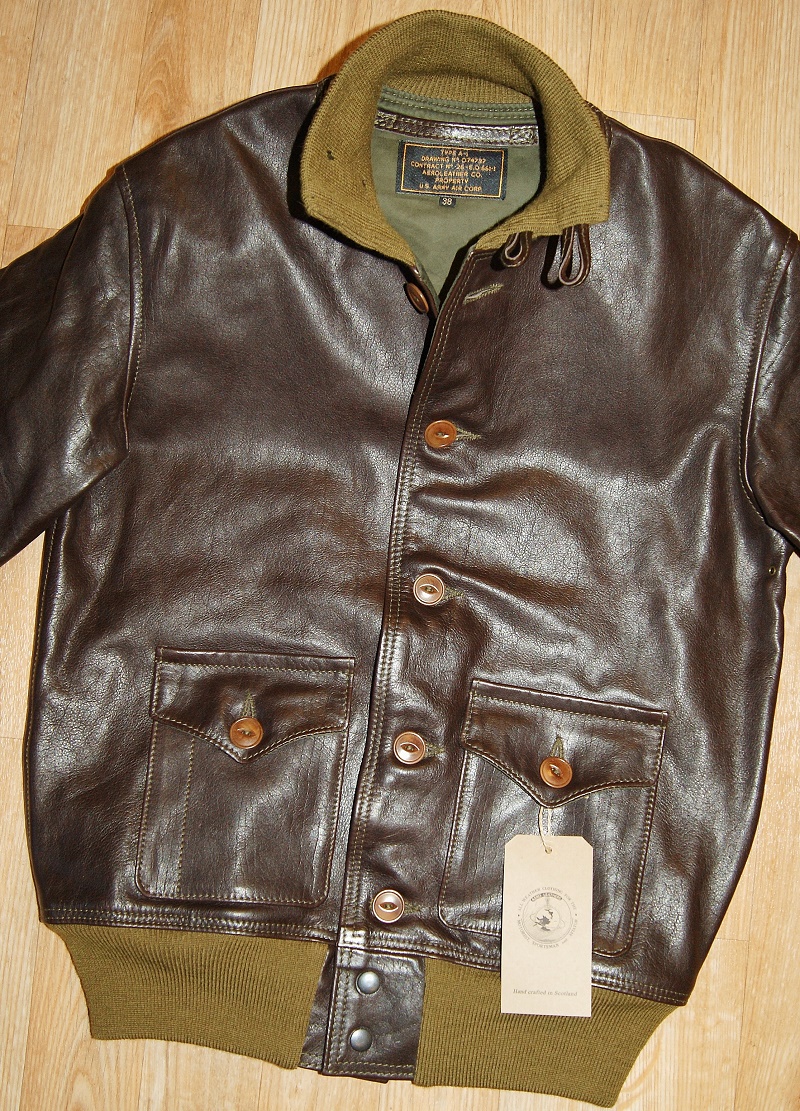 Aero A-1 Dark Seal Vicenza Horsehide front.jpg