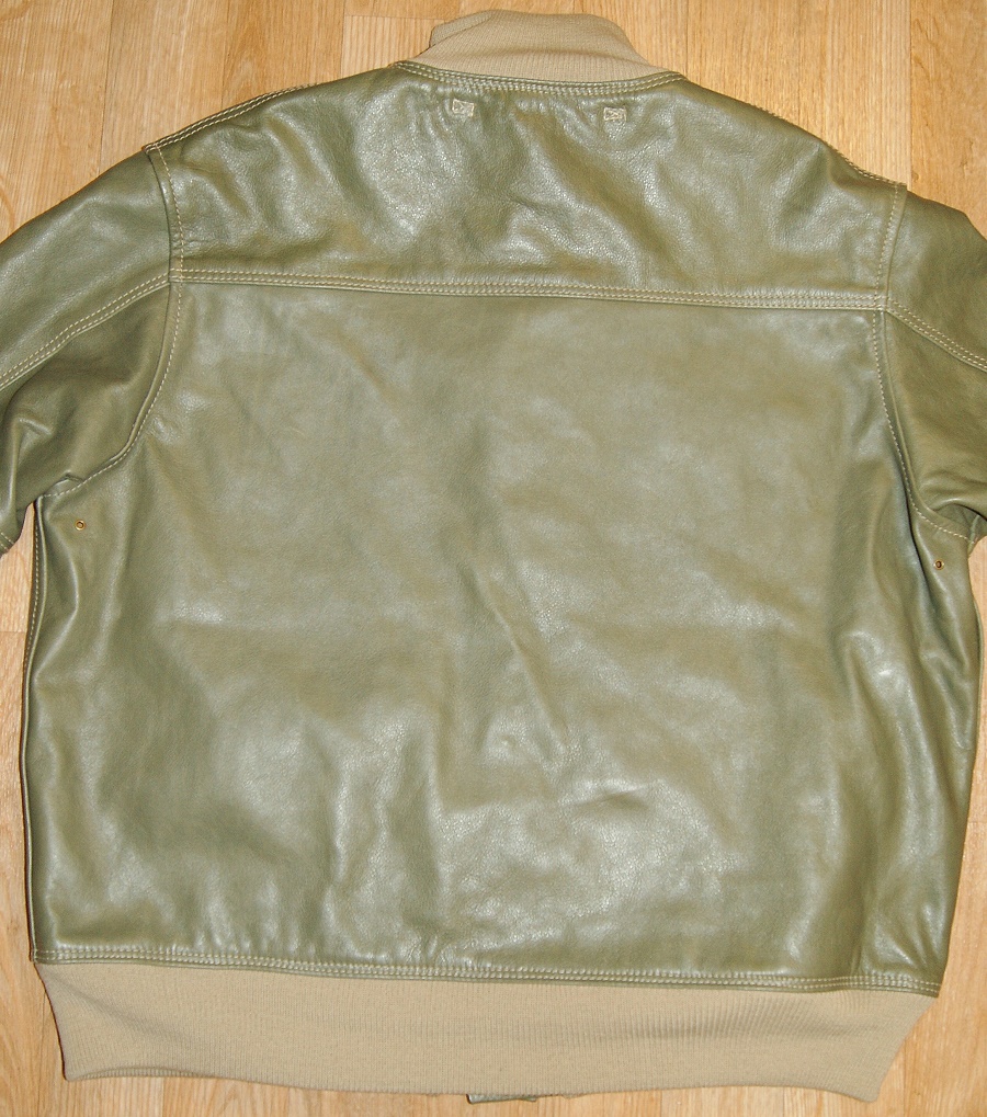 Aero A-1 Olive Vicenza Horsehide back.jpg