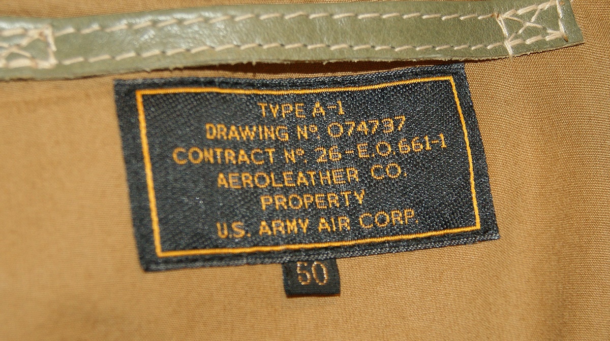 Aero A-1 Olive Vicenza Horsehide tag.jpg