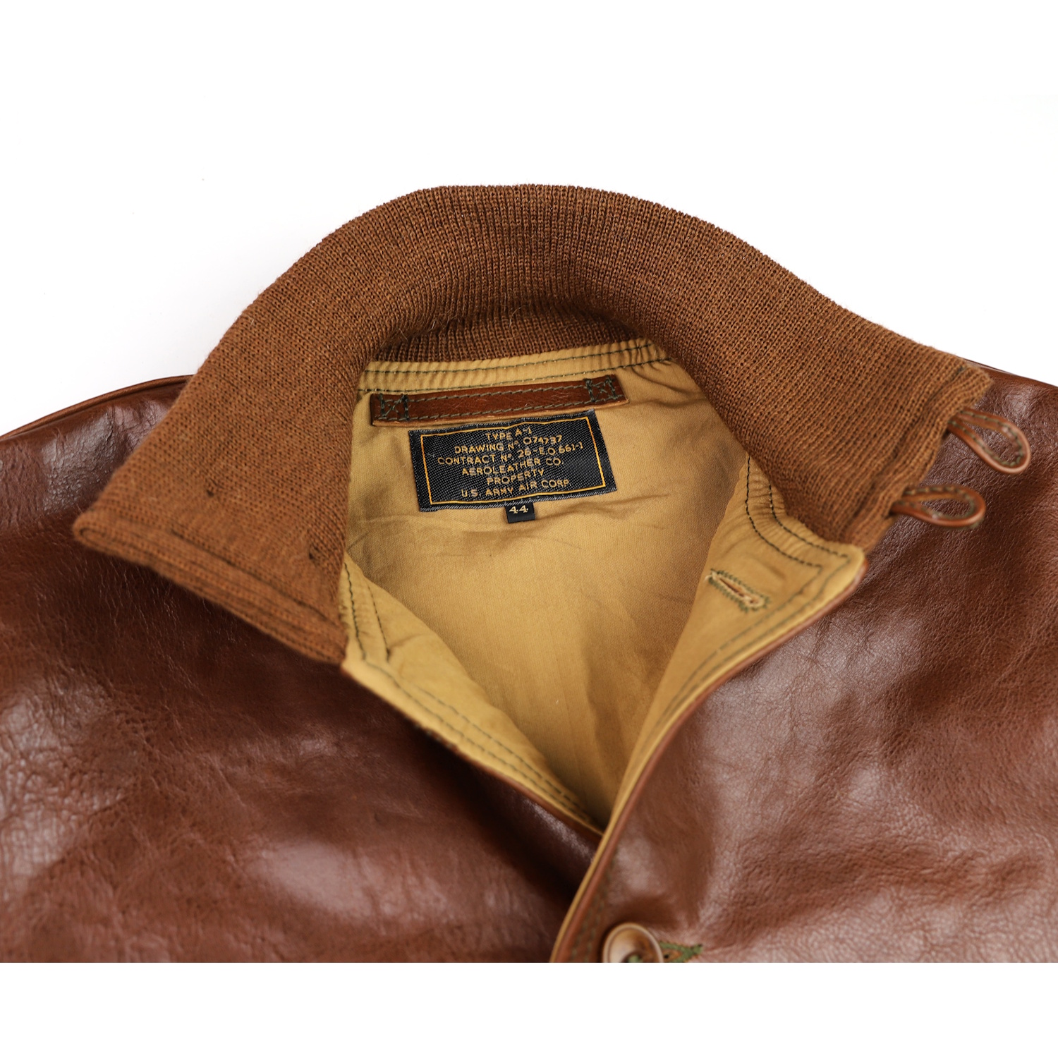 Aero A-1 Russet Badalassi Cowhide collar open IG square.jpg