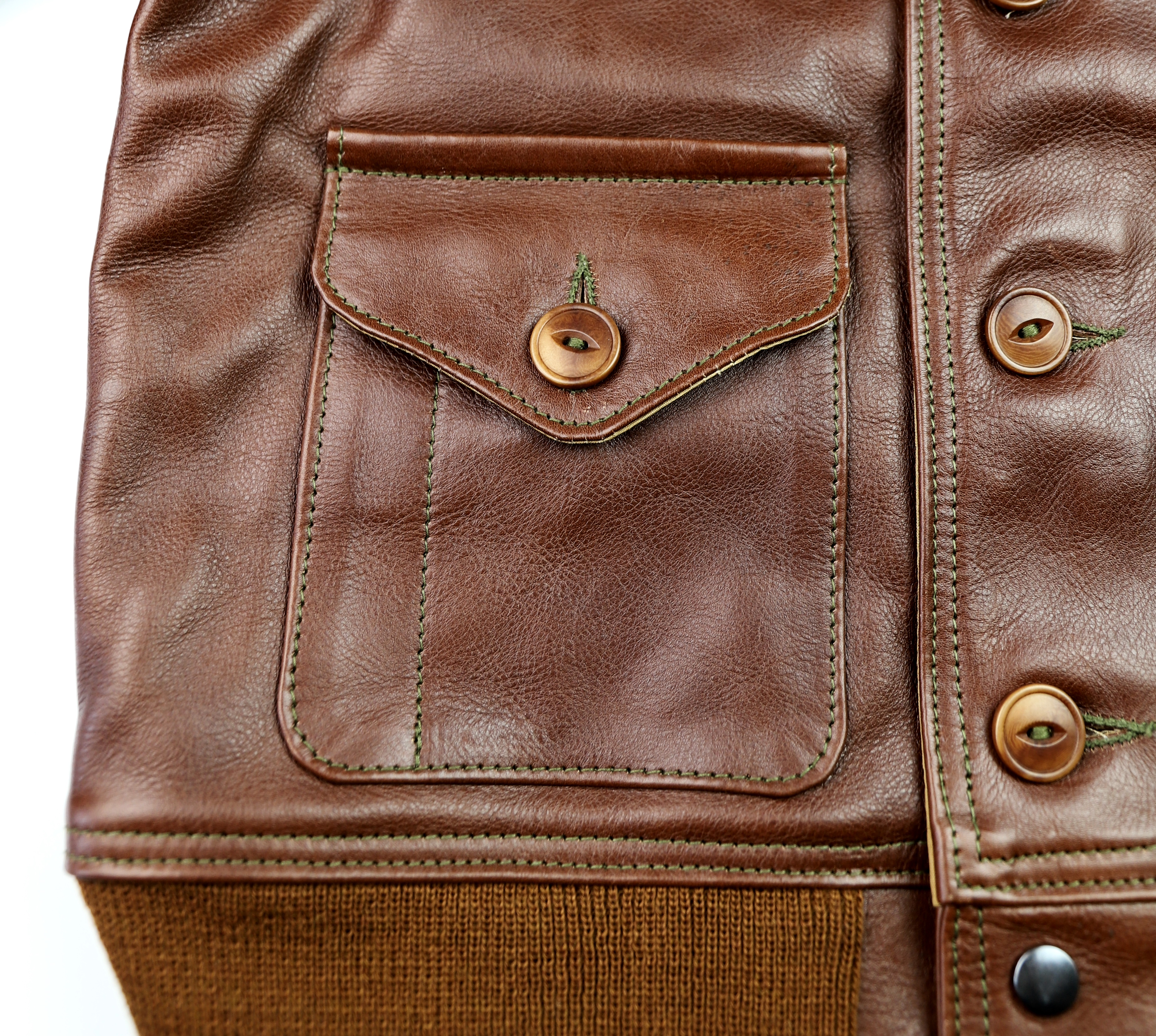 Aero A-1 Russet Vicenza Horsehide TN7 patch pocket.jpg