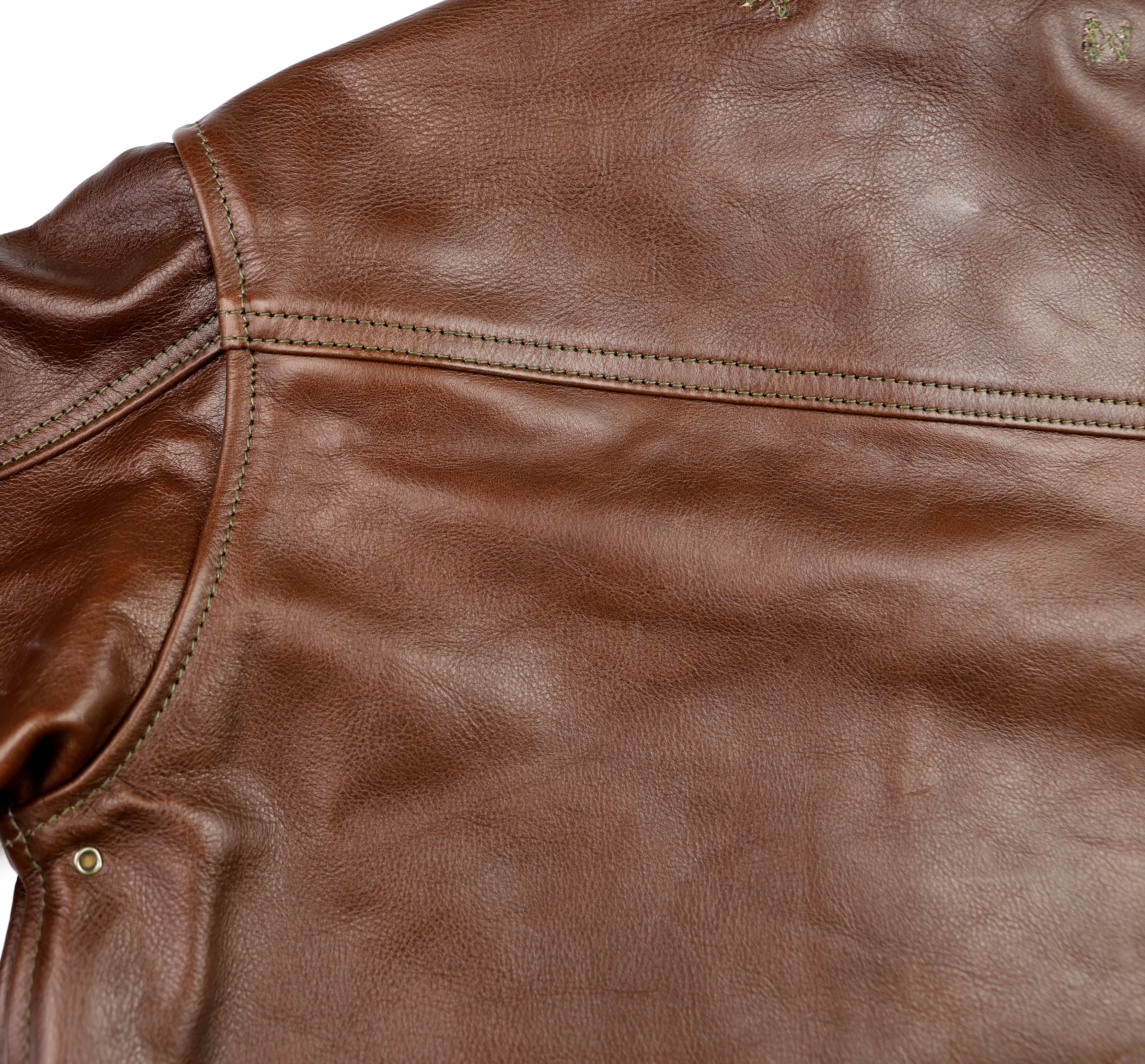 Aero A-1 Russet Vicenza Horsehide TN7 yoke.jpg