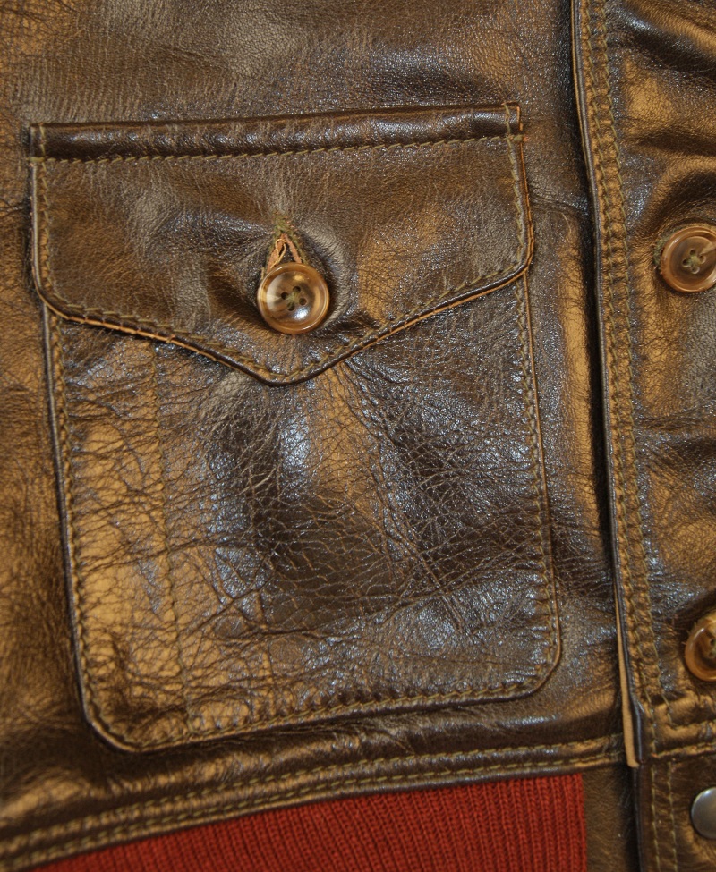 Aero A-1 Seal Jerky Horsehide patch pocket.jpg