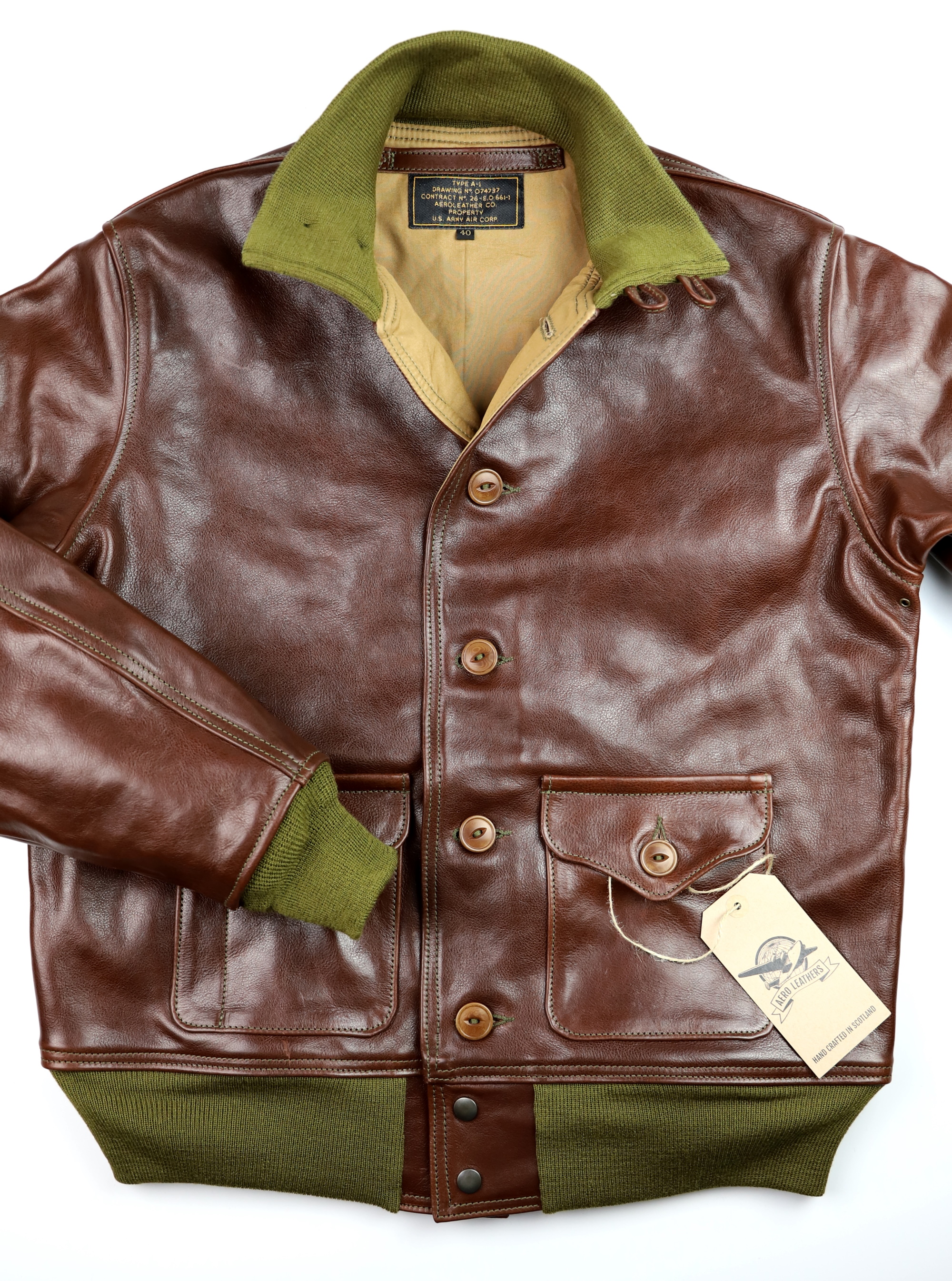 Aero A-1 Tobacco Badalassi Cowhide 1MV4 front.jpg