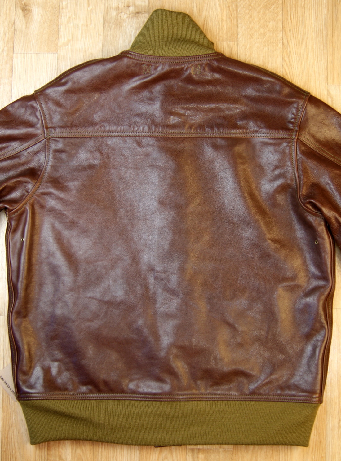 Aero A-1 Tobacco Badalassi Cowhide JUQ back.jpg