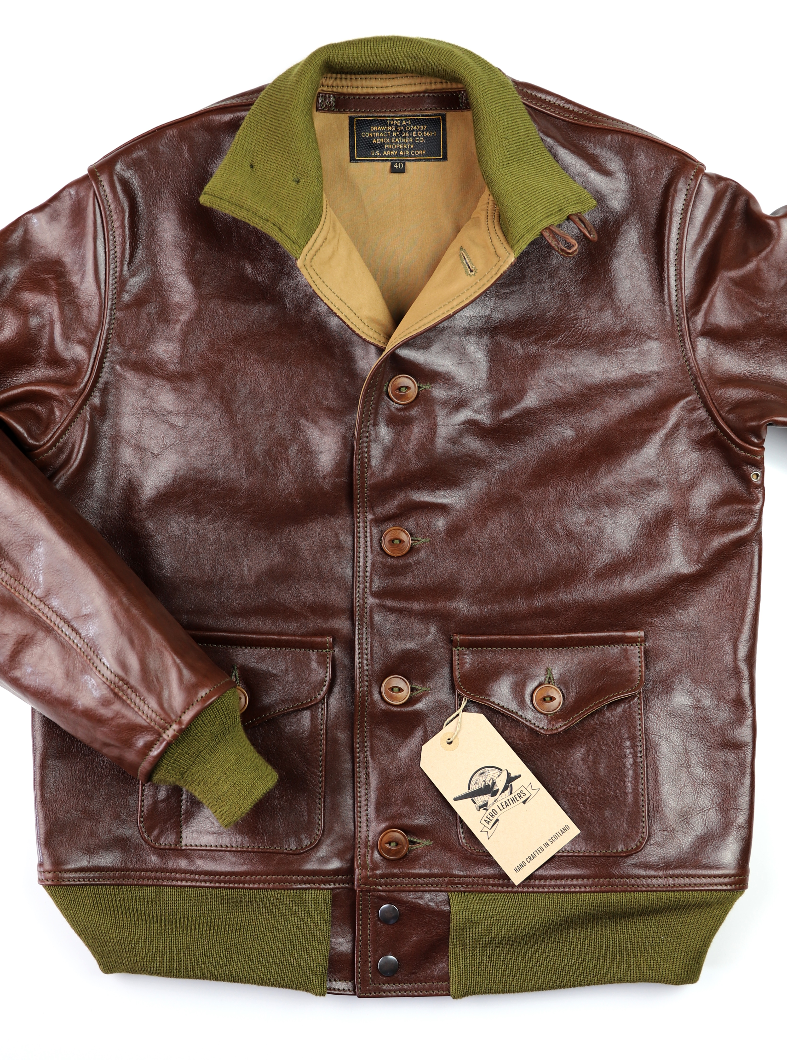 Aero A-1 Tobacco Badalassi Cowhide KEM front.jpg