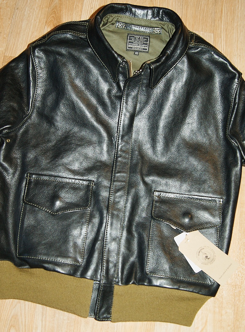 Aero A-2 15142 Black Vicenza Horsehide front.jpg