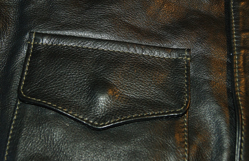 Aero A-2 15142 Black Vicenza Horsehide patch pocket.jpg