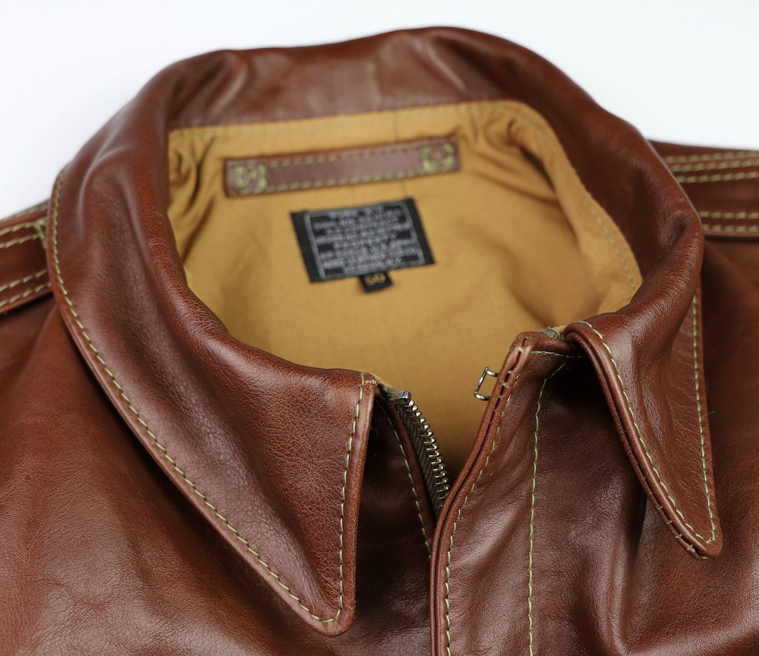 Aero A-2 18775 Russet Vicenza Horsehide AY2 collar.jpg