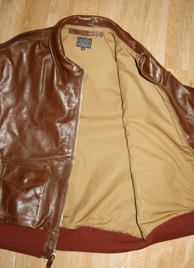 Aero A-2 18775 Russet Vicenza Horsehide F2M open.jpg