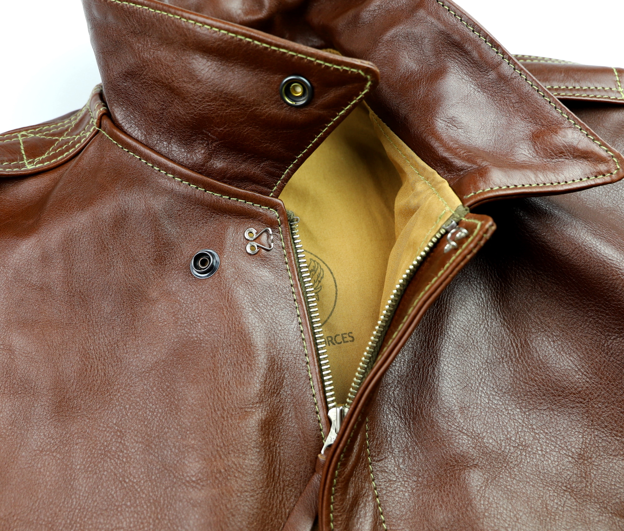 Aero A-2 18775 Russet Vicenza Horsehide SG3 hook and loop.jpg