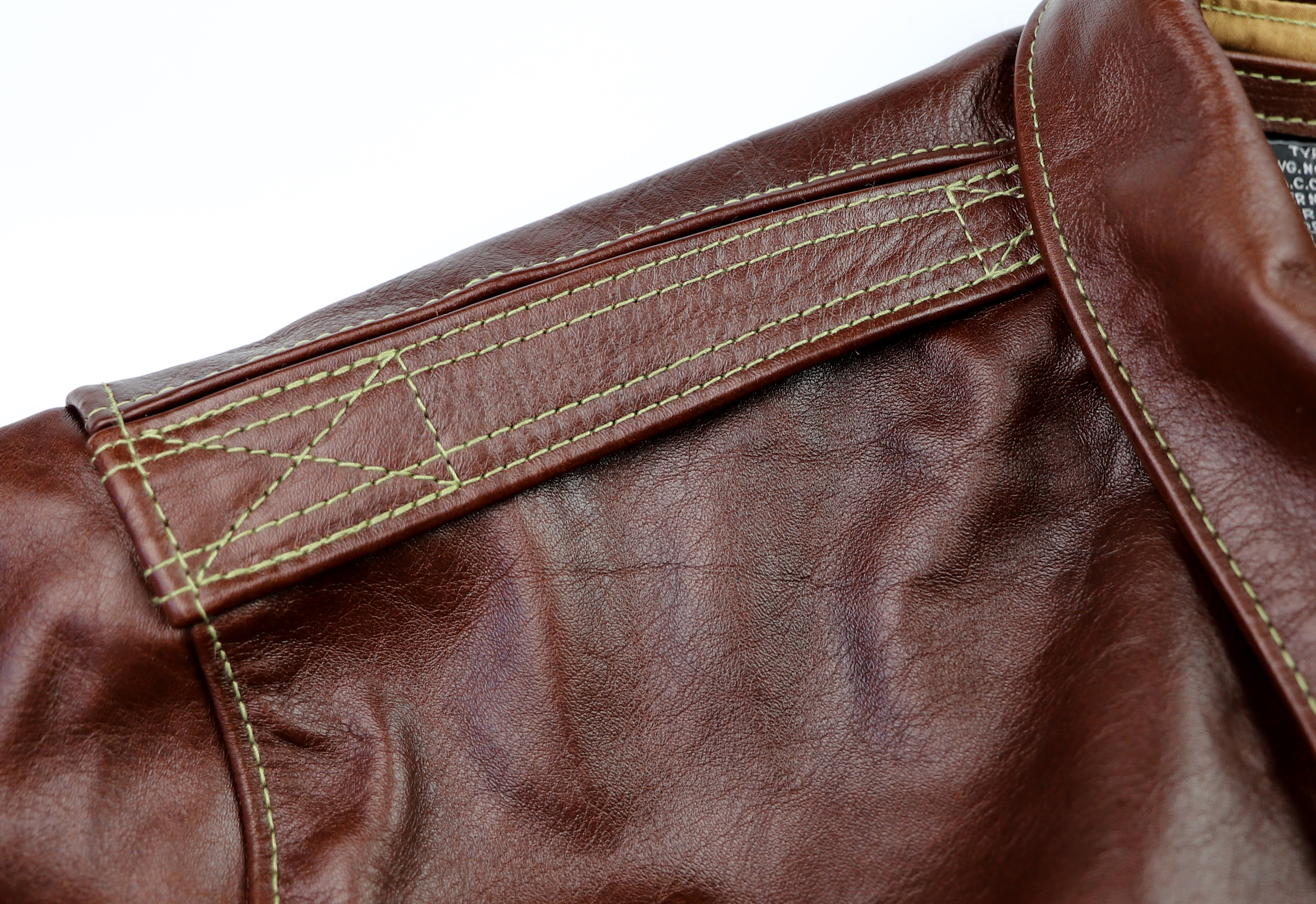 Aero A-2 18775 Russet Vicenza Horsehide VRJ epaulet.jpg