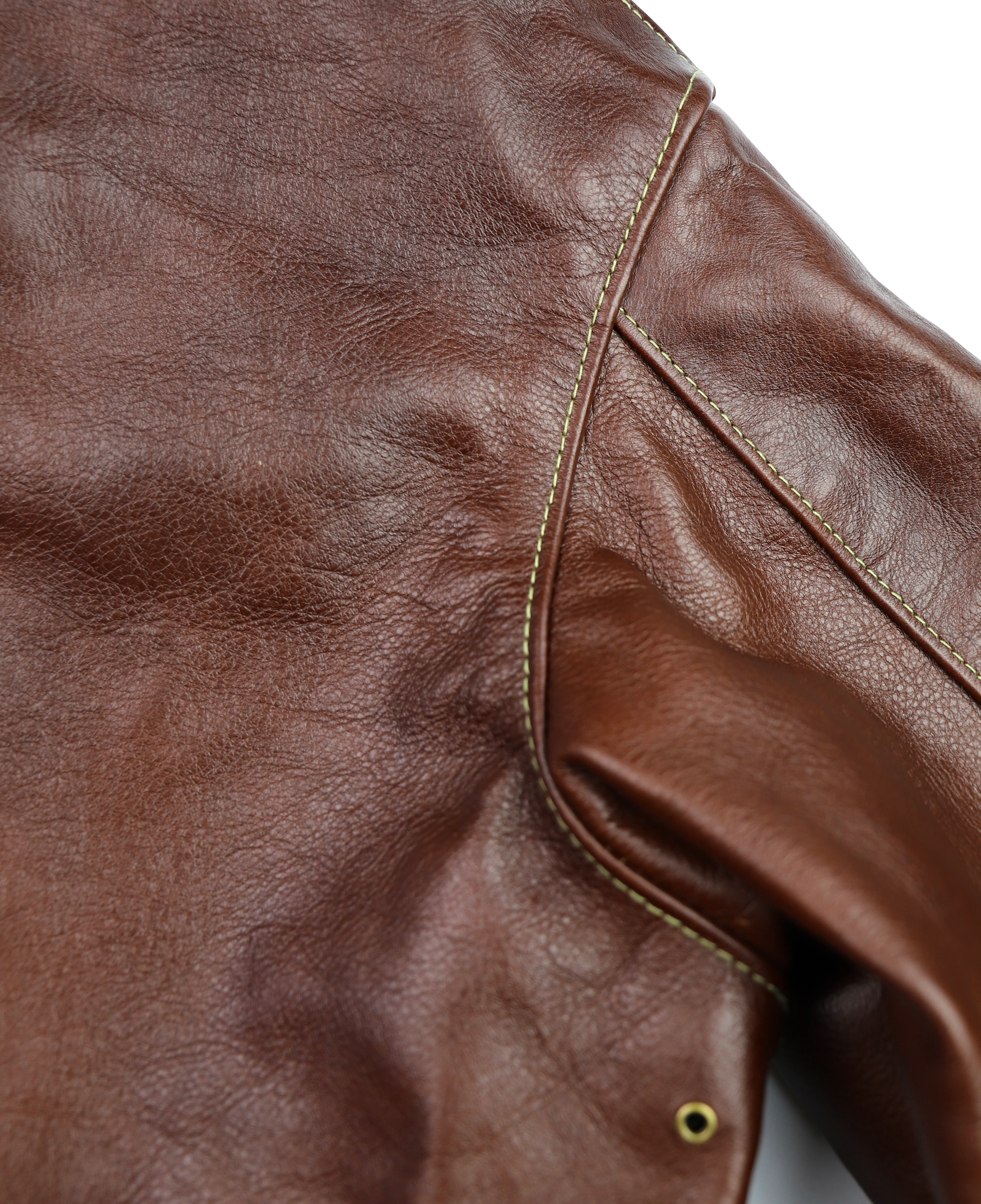 Aero A-2 18775 Russet Vicenza Horsehide VRJ shoulder seam.jpg