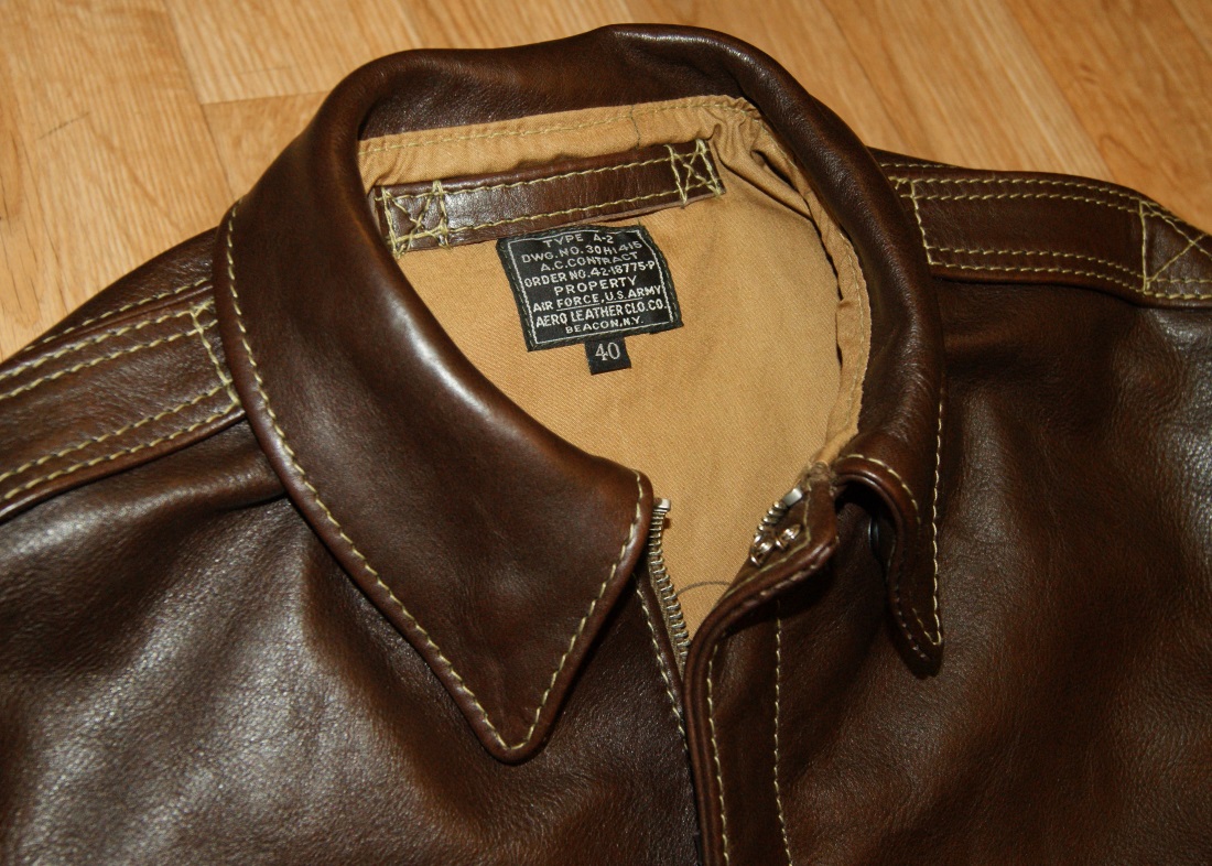 Aero A-2 18775 Seal Vicenza Horsehide SG7 collar.jpg