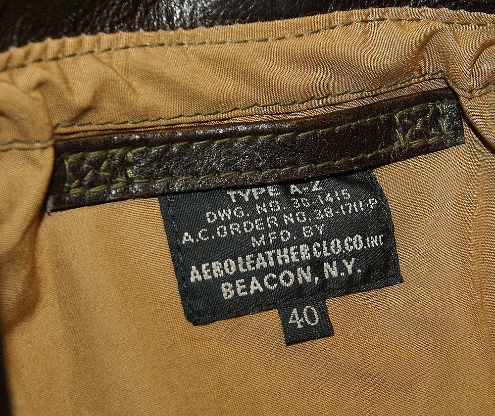 Aero A-2 38-1711 Dark Seal Vicenza Horsehide tag.jpg