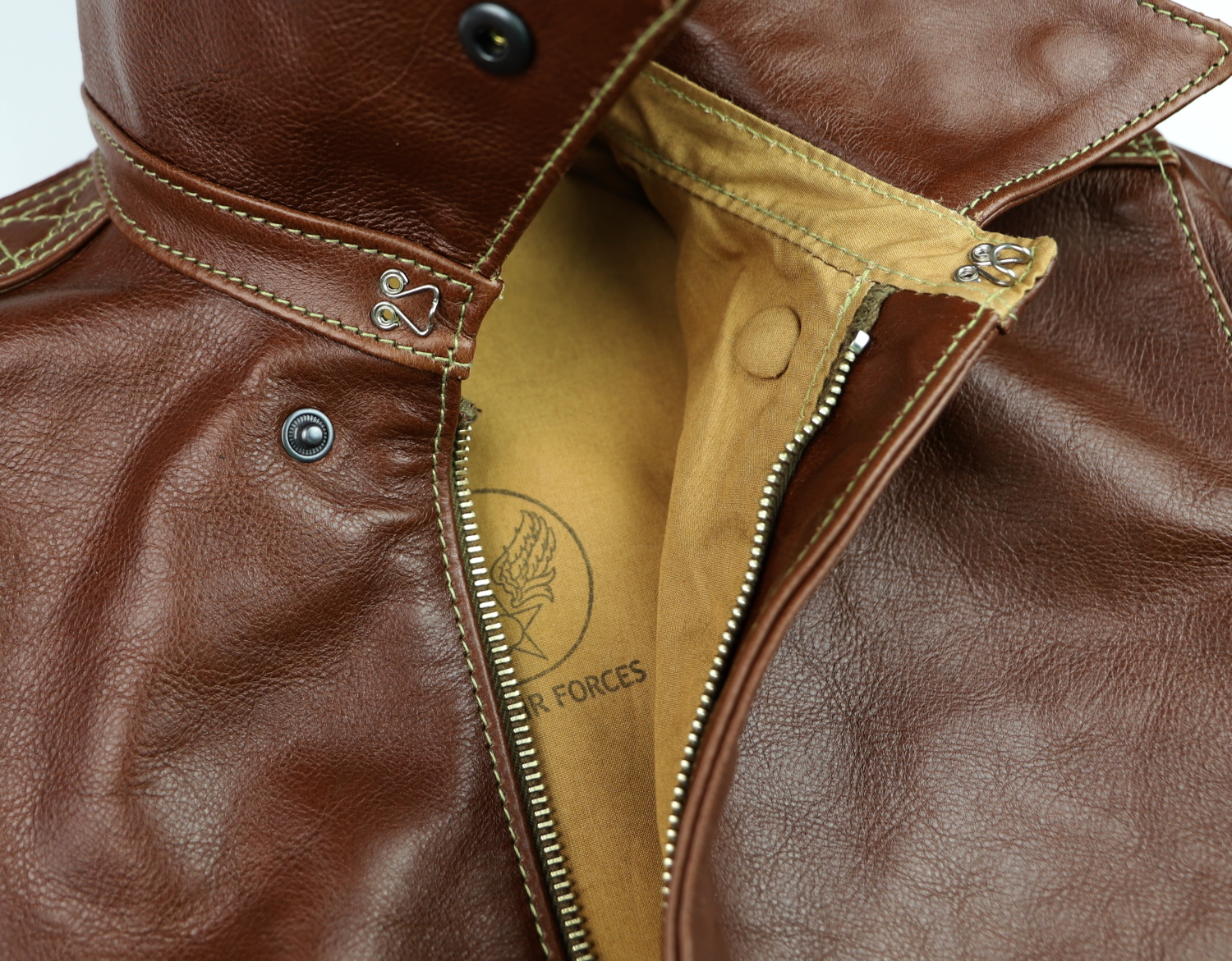 Aero A-2 40-3785-P Russet Vicenza Horsehide XBA3 hook and loop.jpg