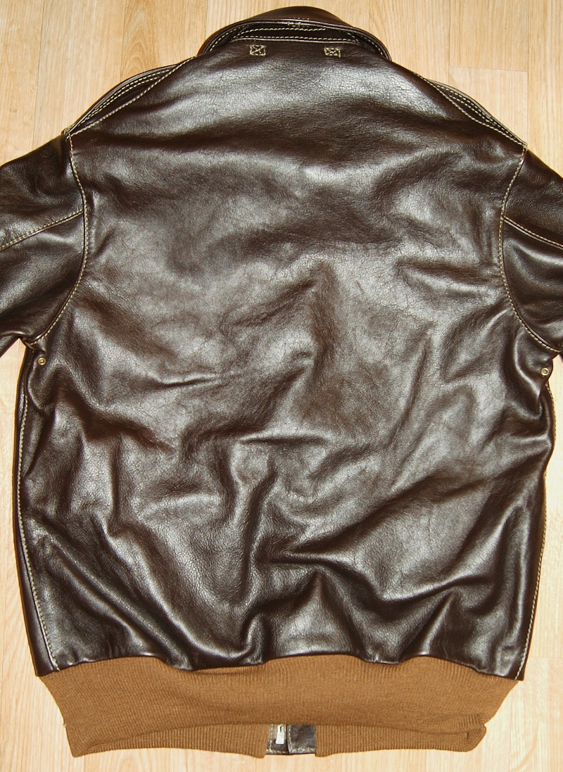 Aero A-2 Dark Seal Vicenza Horsehide bacj.jpg