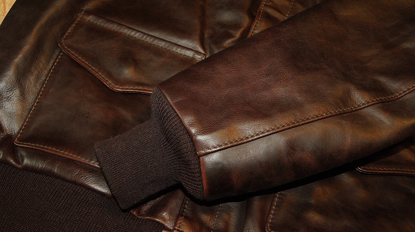 Aero A-2 in Tumbled Brown CXL FQHH cuffs.jpg