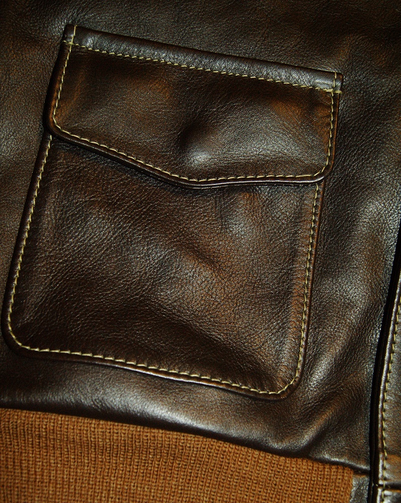 Aero A-2 Seal Vicenza Horsehide patch pocket.jpg