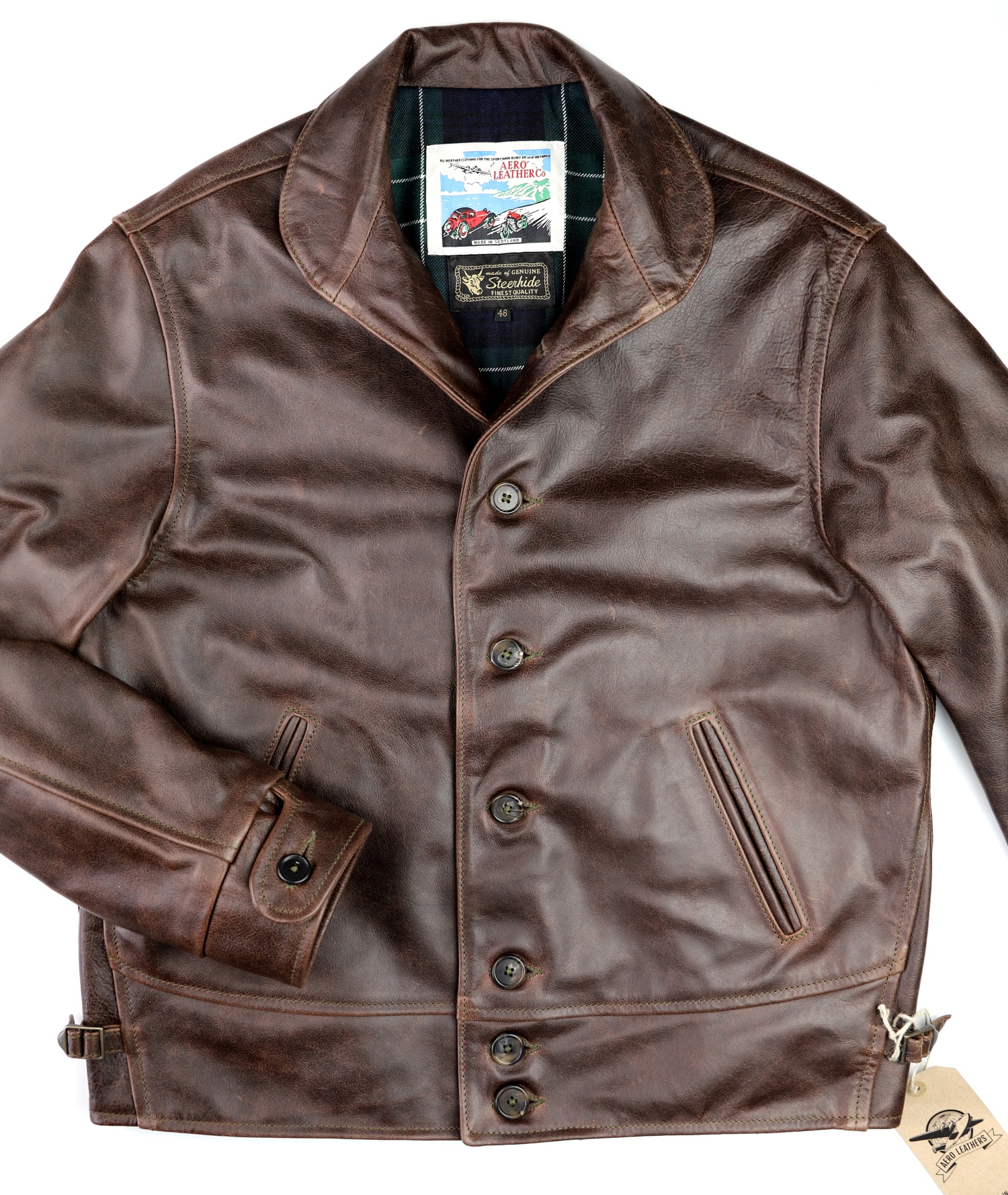 Aero Aeromarine Battered Brown Steerhide front.jpg