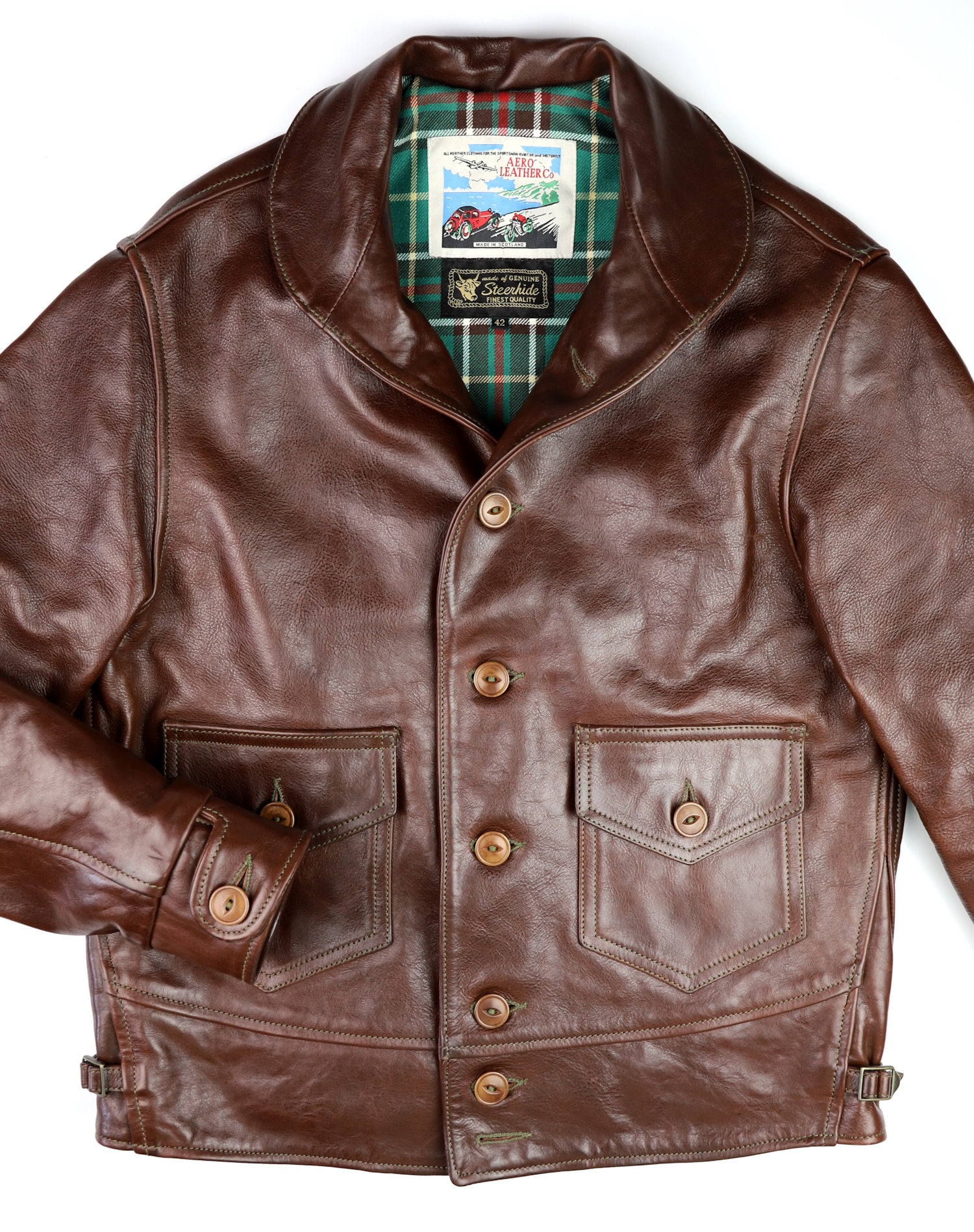 Aero Aeromarine Gently Word Tobacco Badalassi Cowhide front.jpg