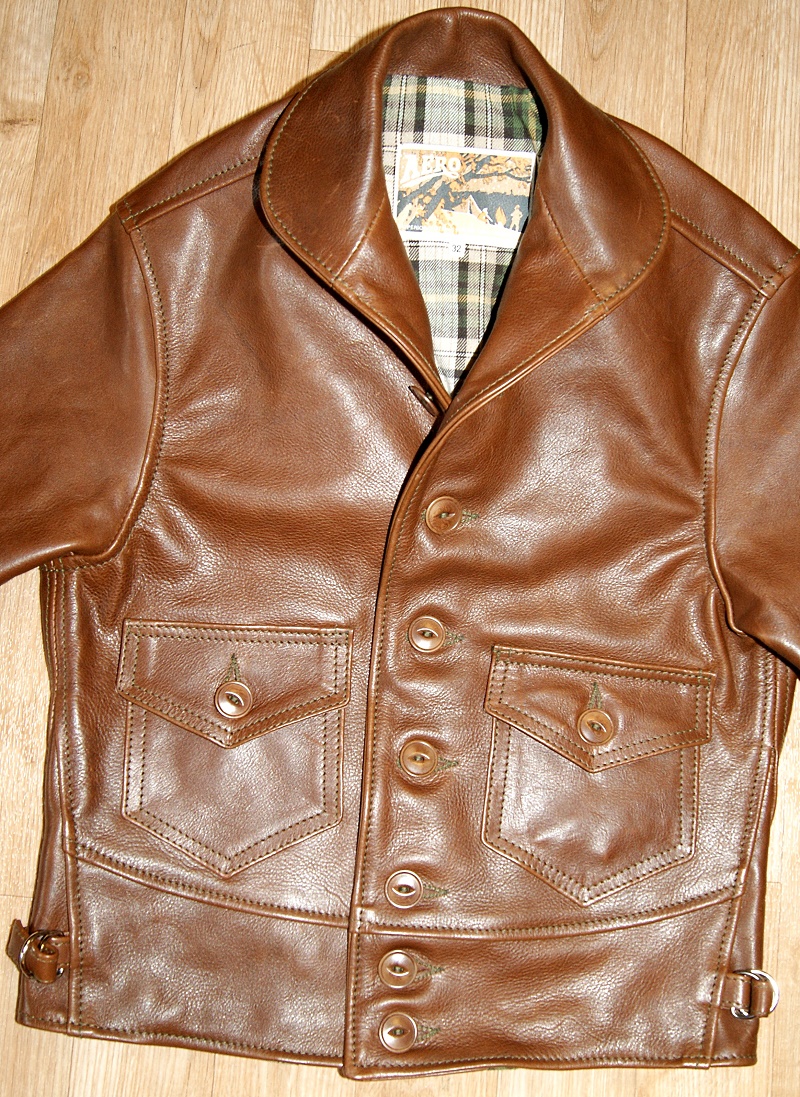 Aero Aeromarine Russet Vicenza Horsehide size 32 front.jpg