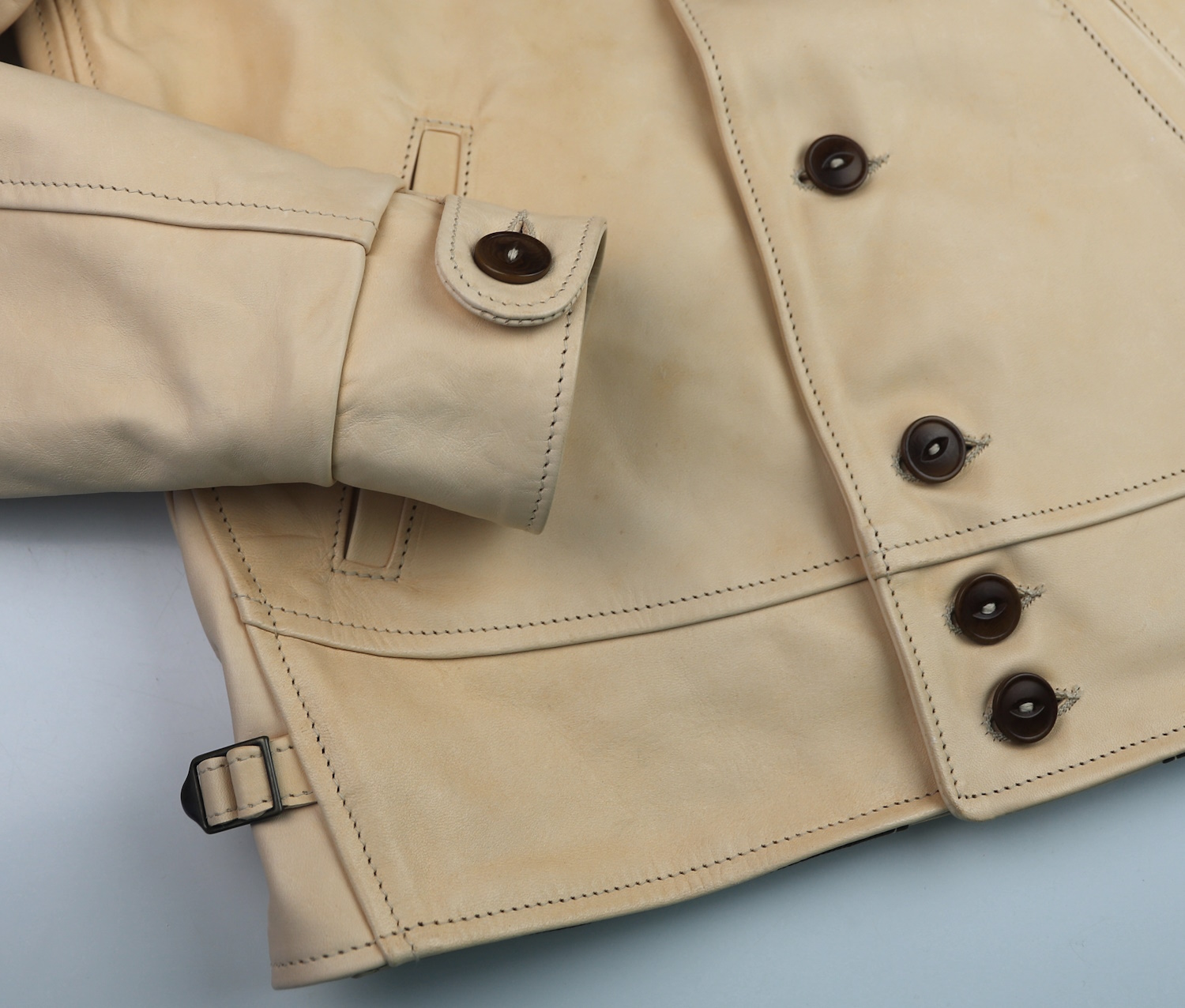 Aero Aeromarine Unfinished Horsehide button cuff.jpg