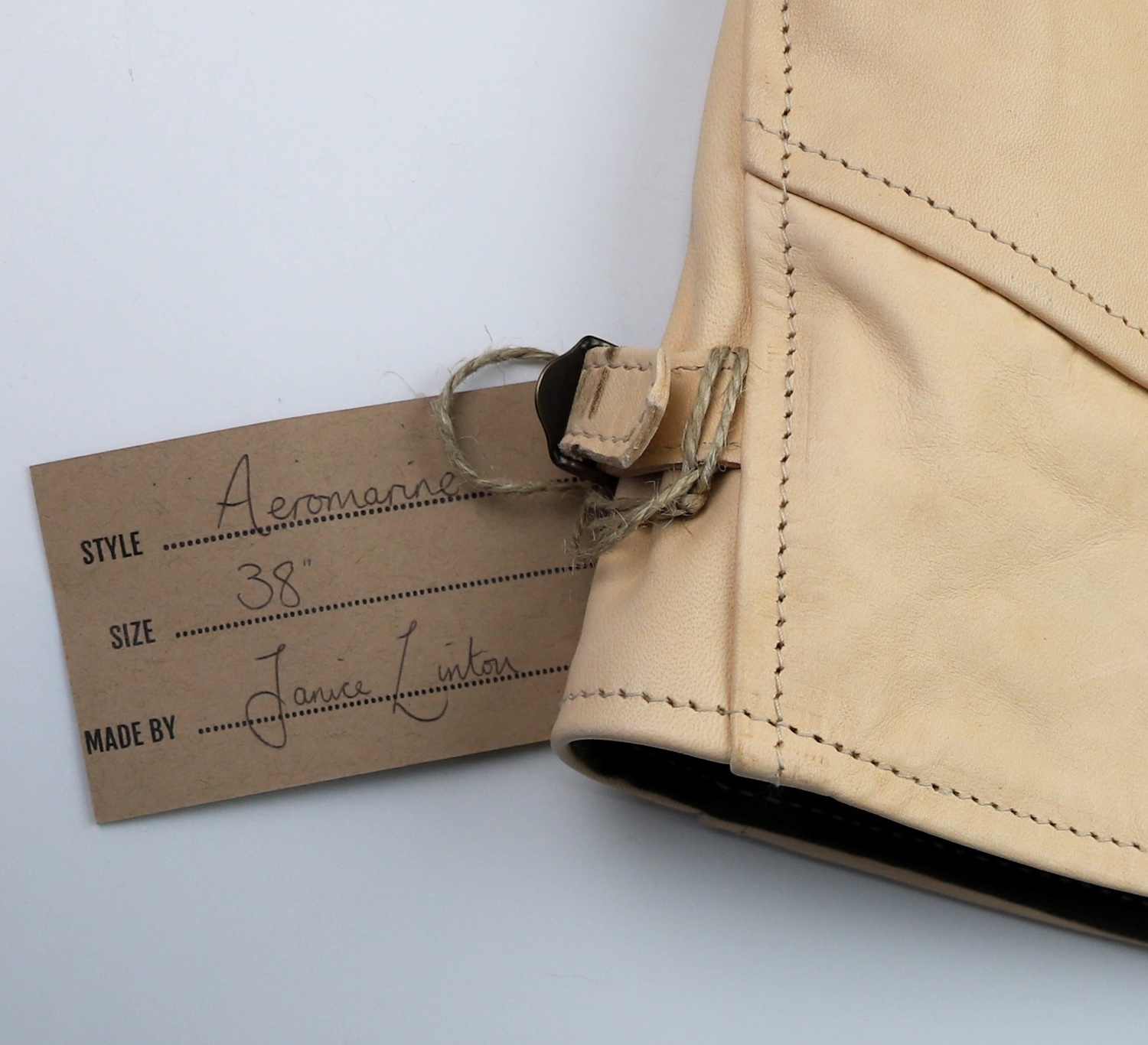 Aero Aeromarine Unfinished Horsehide name tag.jpg